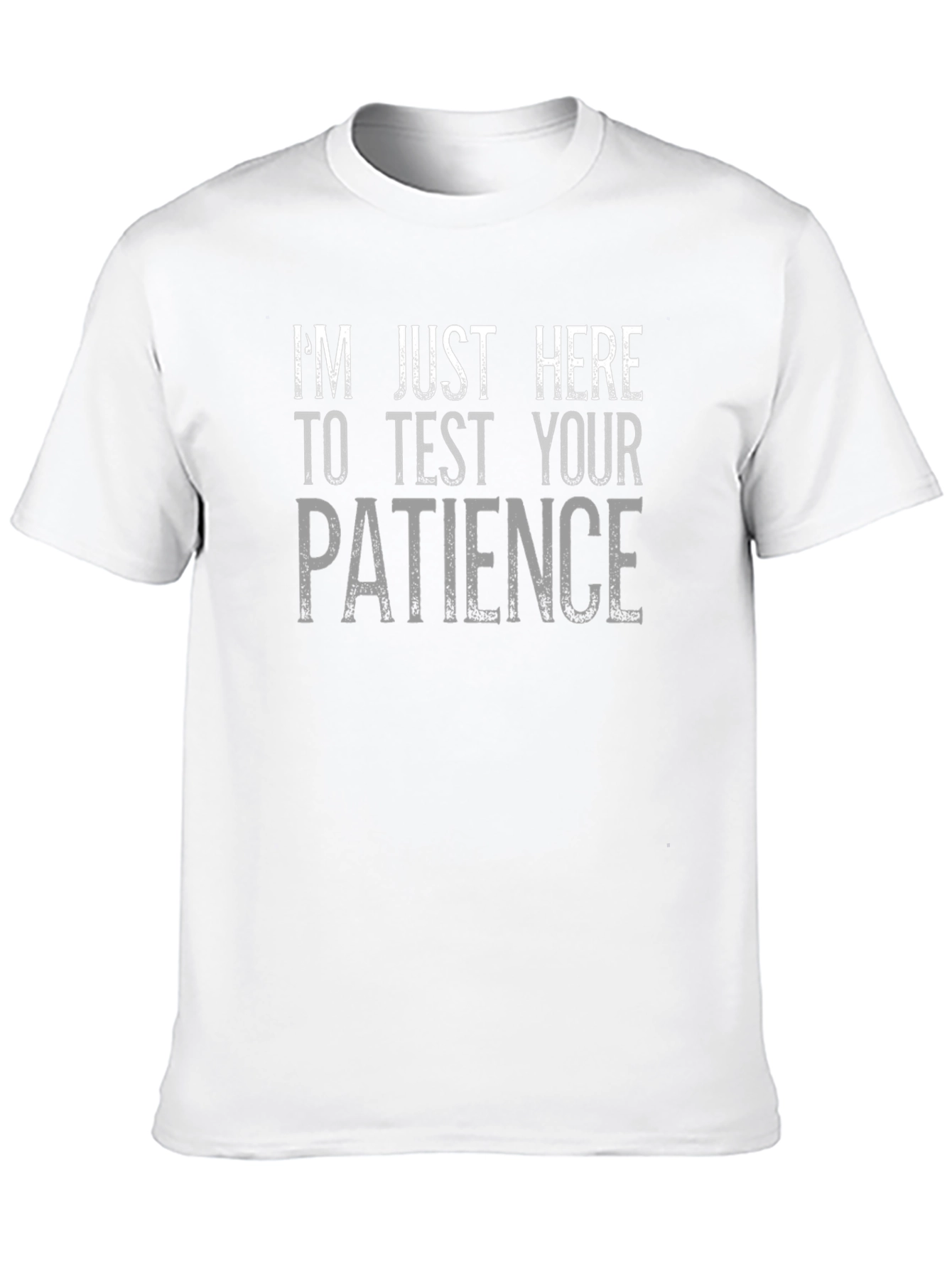 Funny Patience Graphic T-Shirt - Black