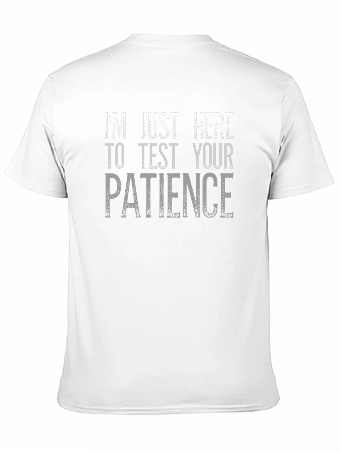 Funny Patience Graphic T-Shirt - Black