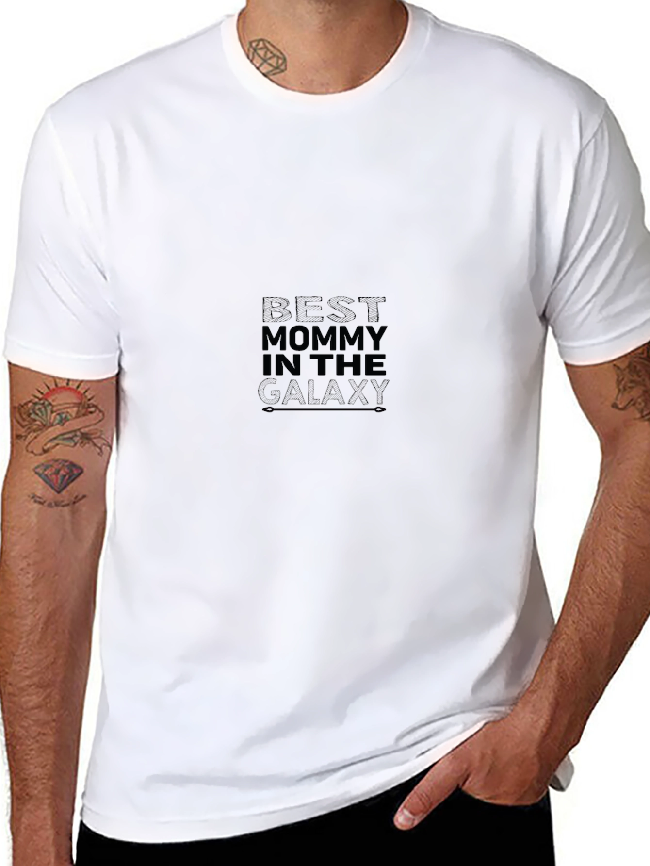 Best Mommy in the Galaxy Black T-Shirt