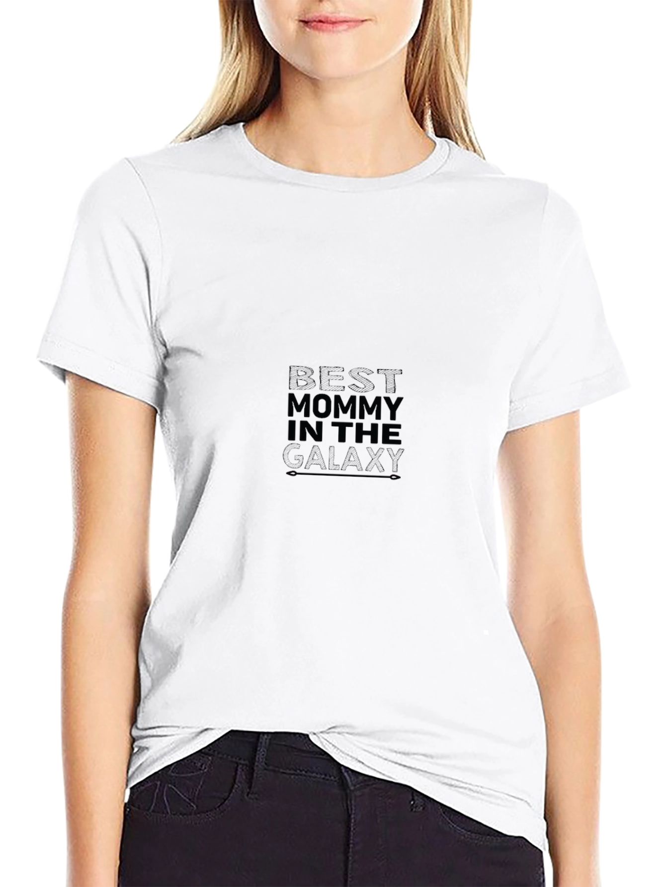 Best Mommy in the Galaxy Black T-Shirt