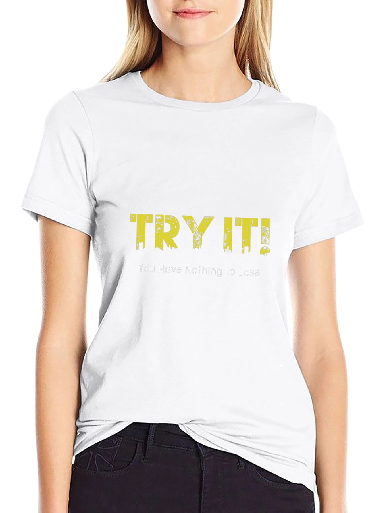 Try It! Graphic Black T-Shirt