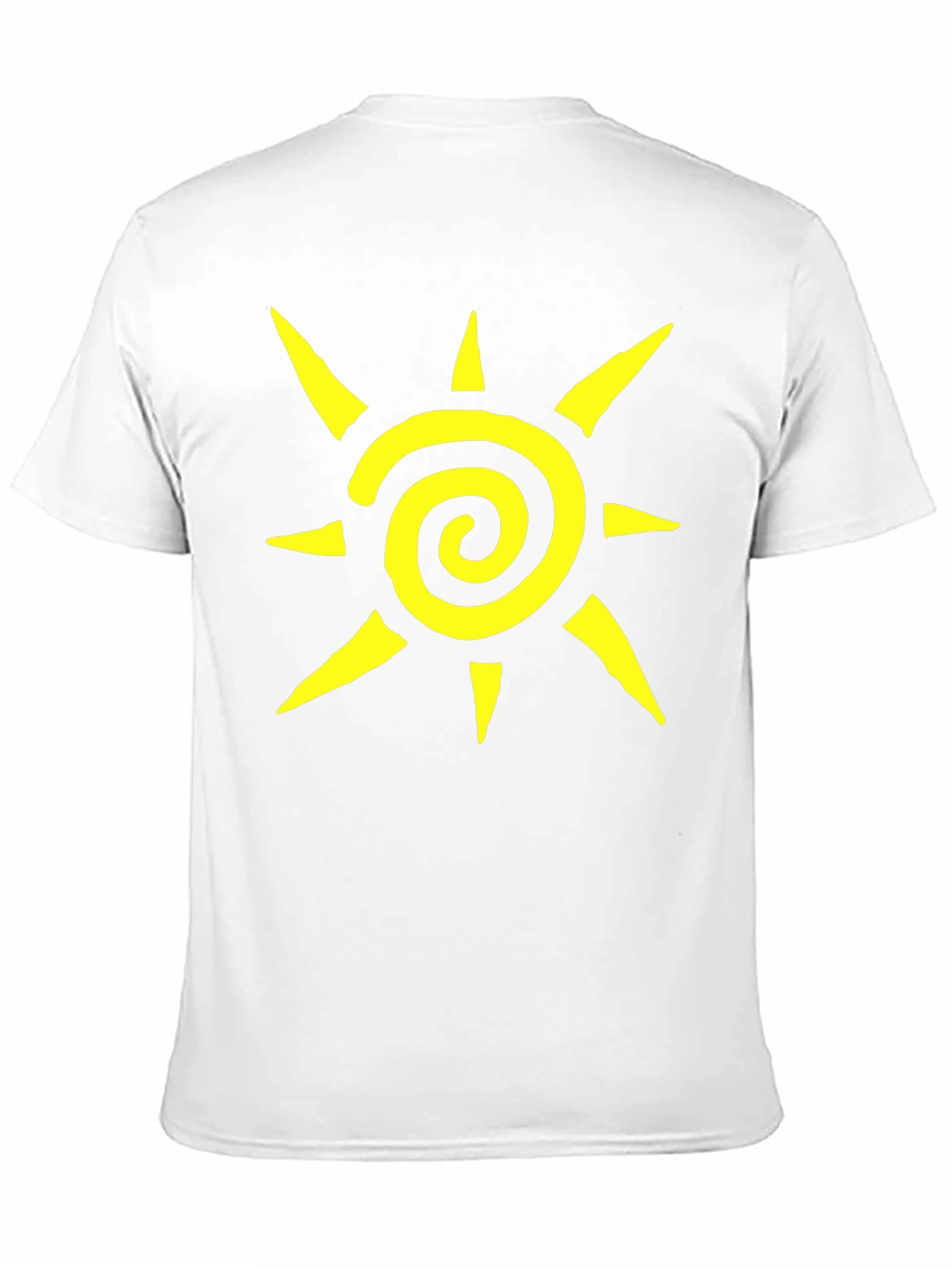 Spiral Sun Graphic Tee - Casual Black T-Shirt