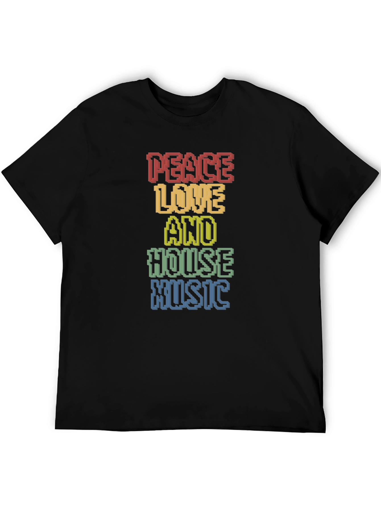 Peace Love House Music Graphic Tee