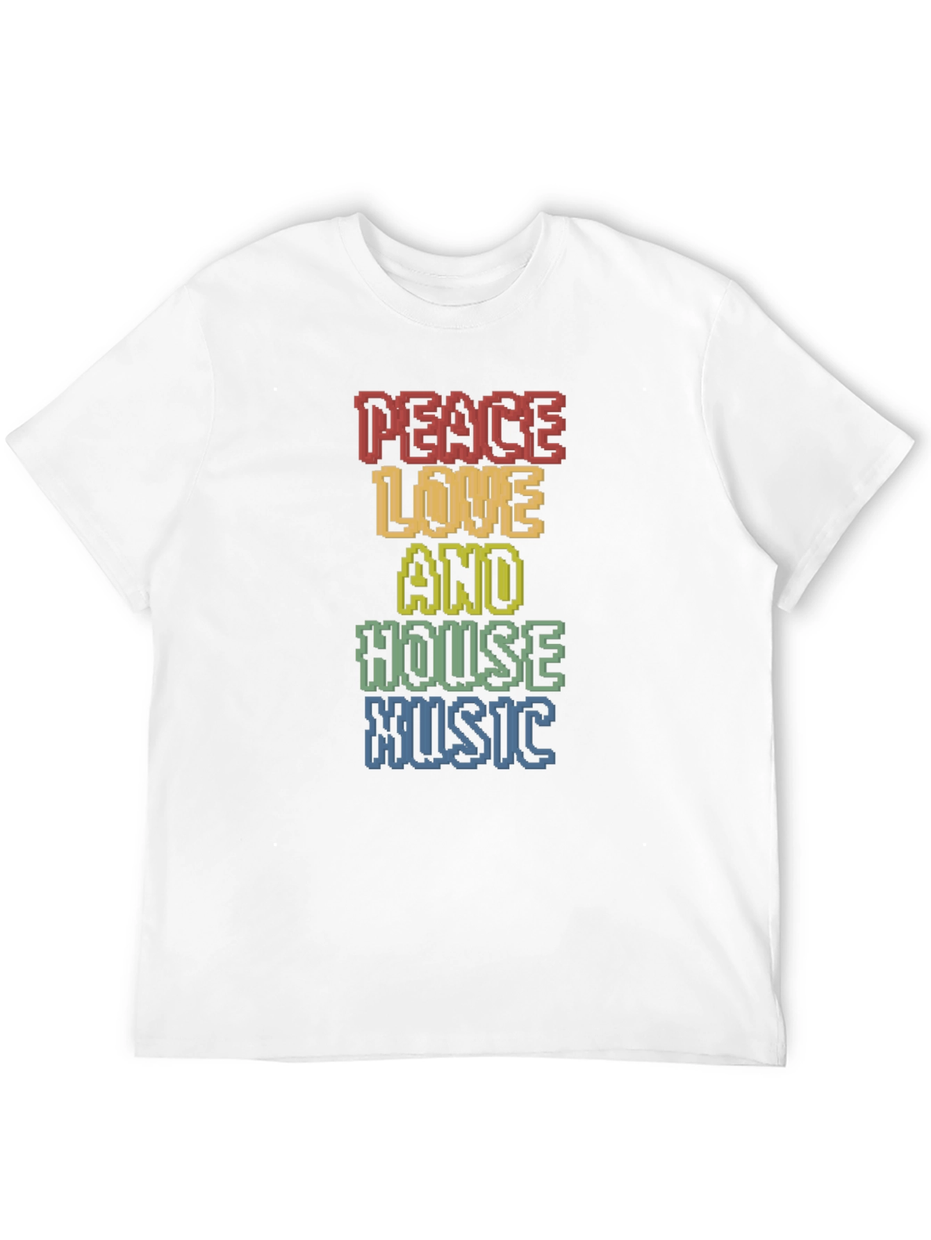 Peace Love House Music Graphic Tee