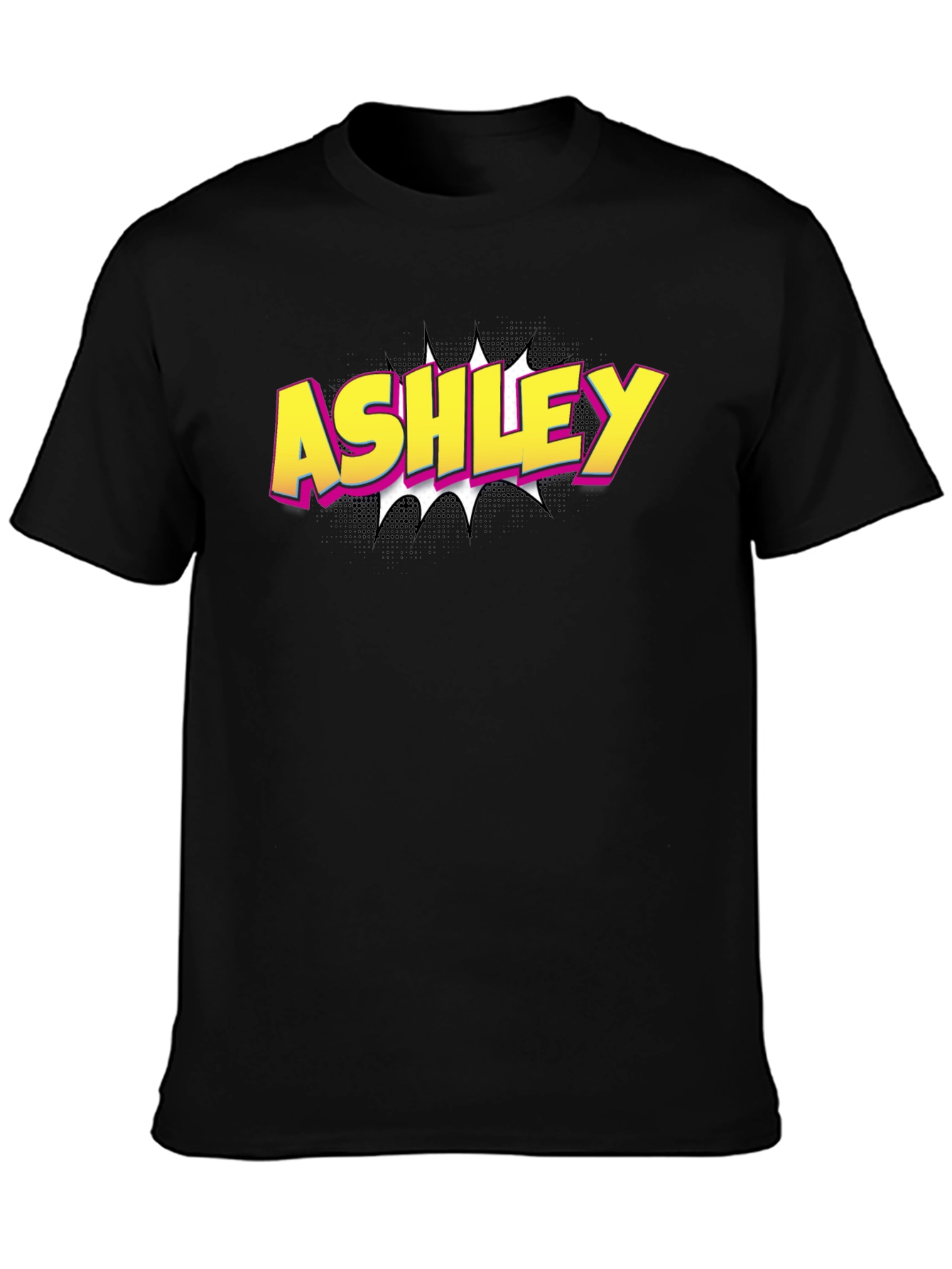 Ashley Comic Style T-Shirt - Personalized Name Tee
