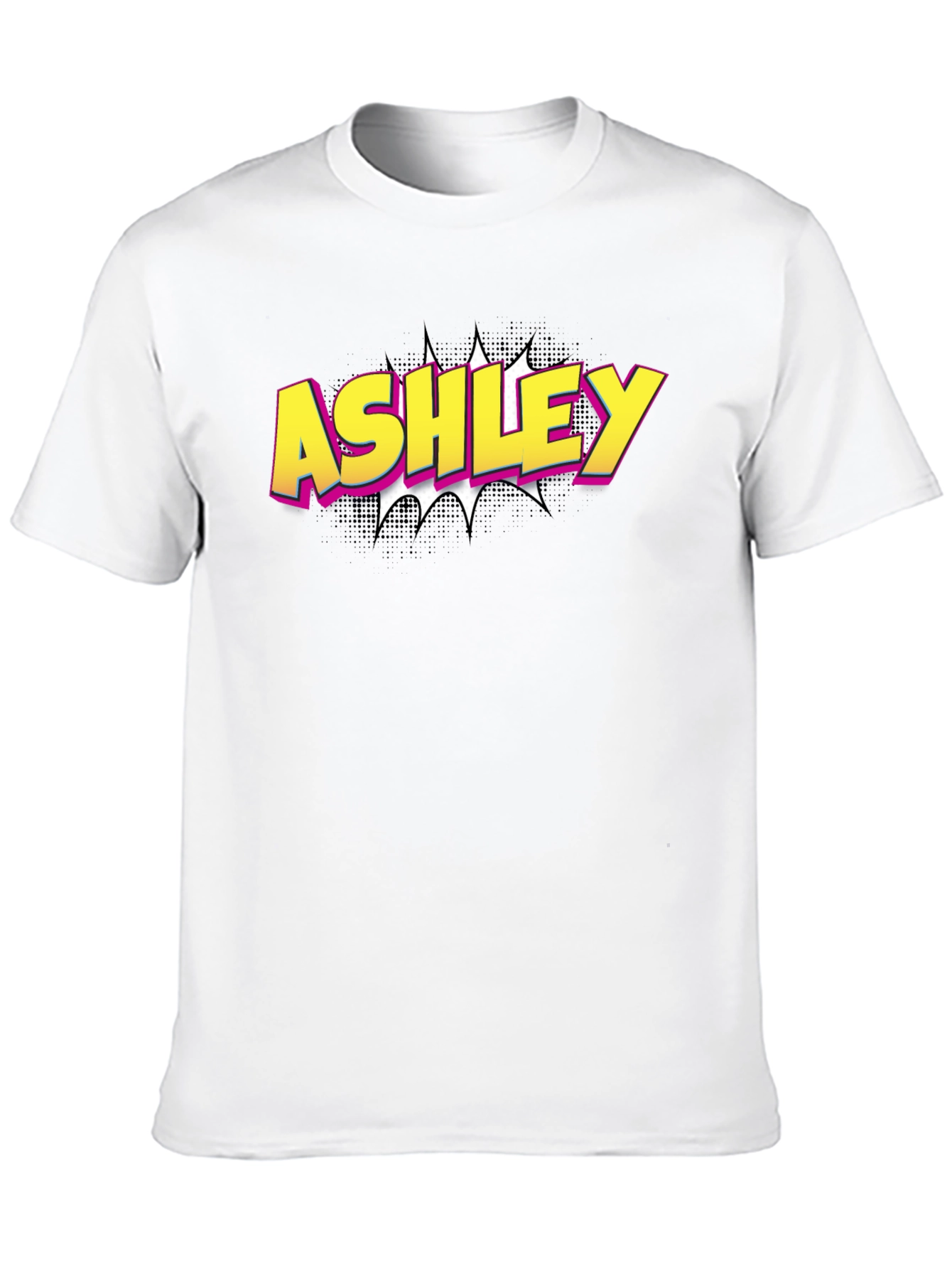 Ashley Comic Style T-Shirt - Personalized Name Tee