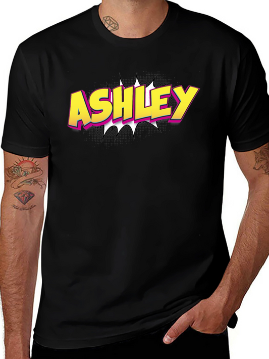 Ashley Comic Style T-Shirt - Personalized Name Tee