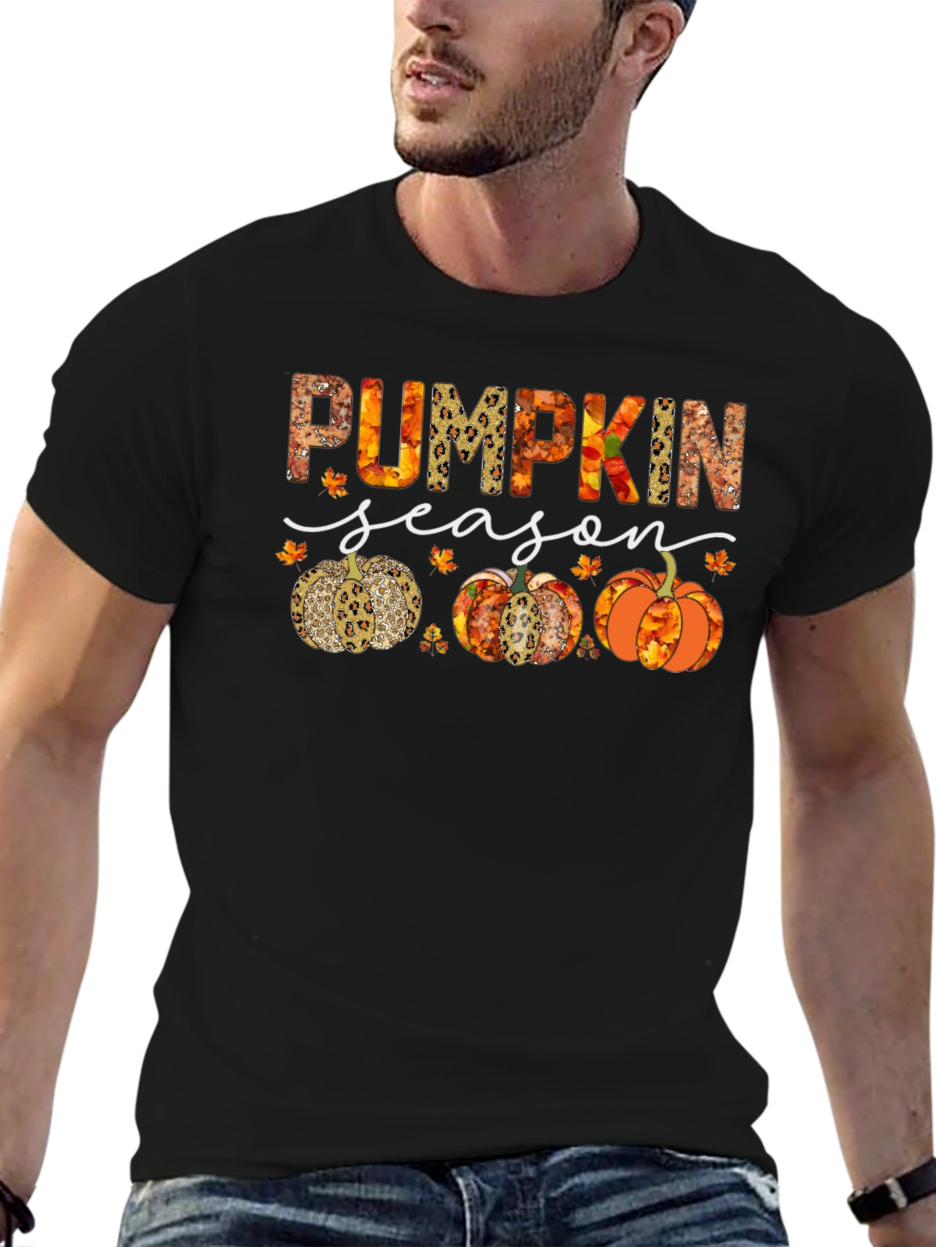 Pumpkin Season Graphic Tee - Fall Apparel