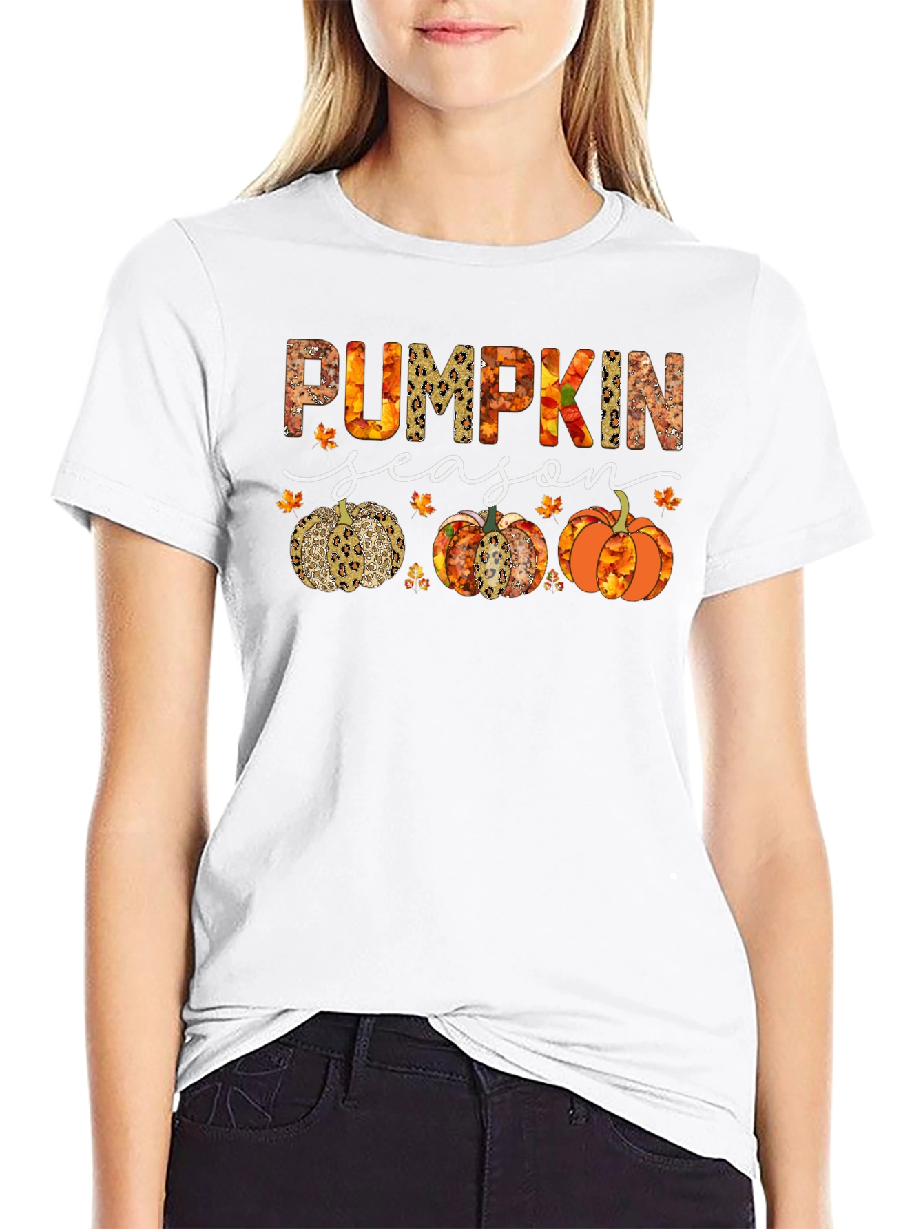 Pumpkin Season Graphic Tee - Fall Apparel