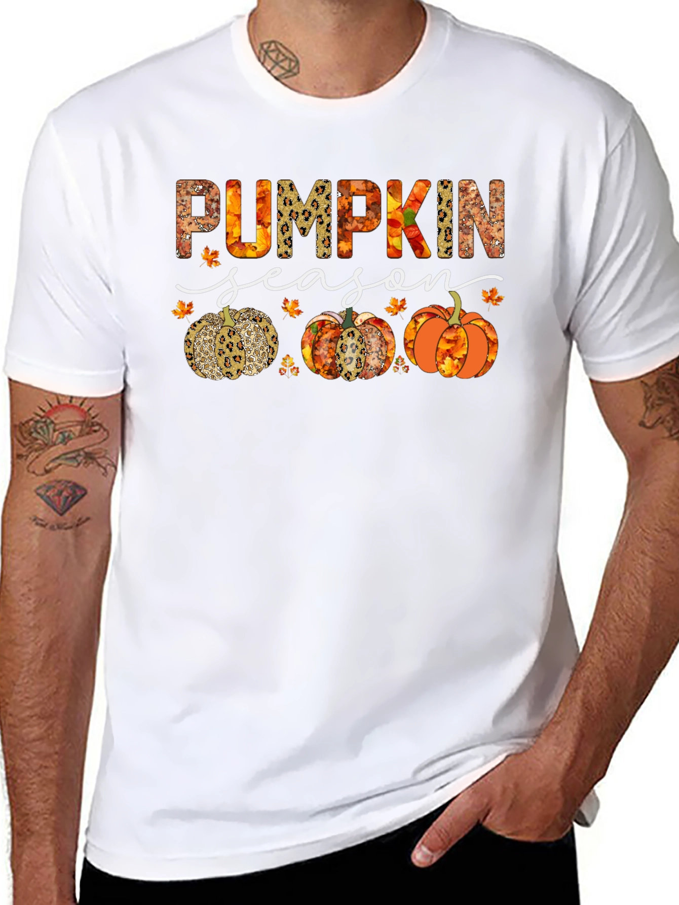Pumpkin Season Graphic Tee - Fall Apparel