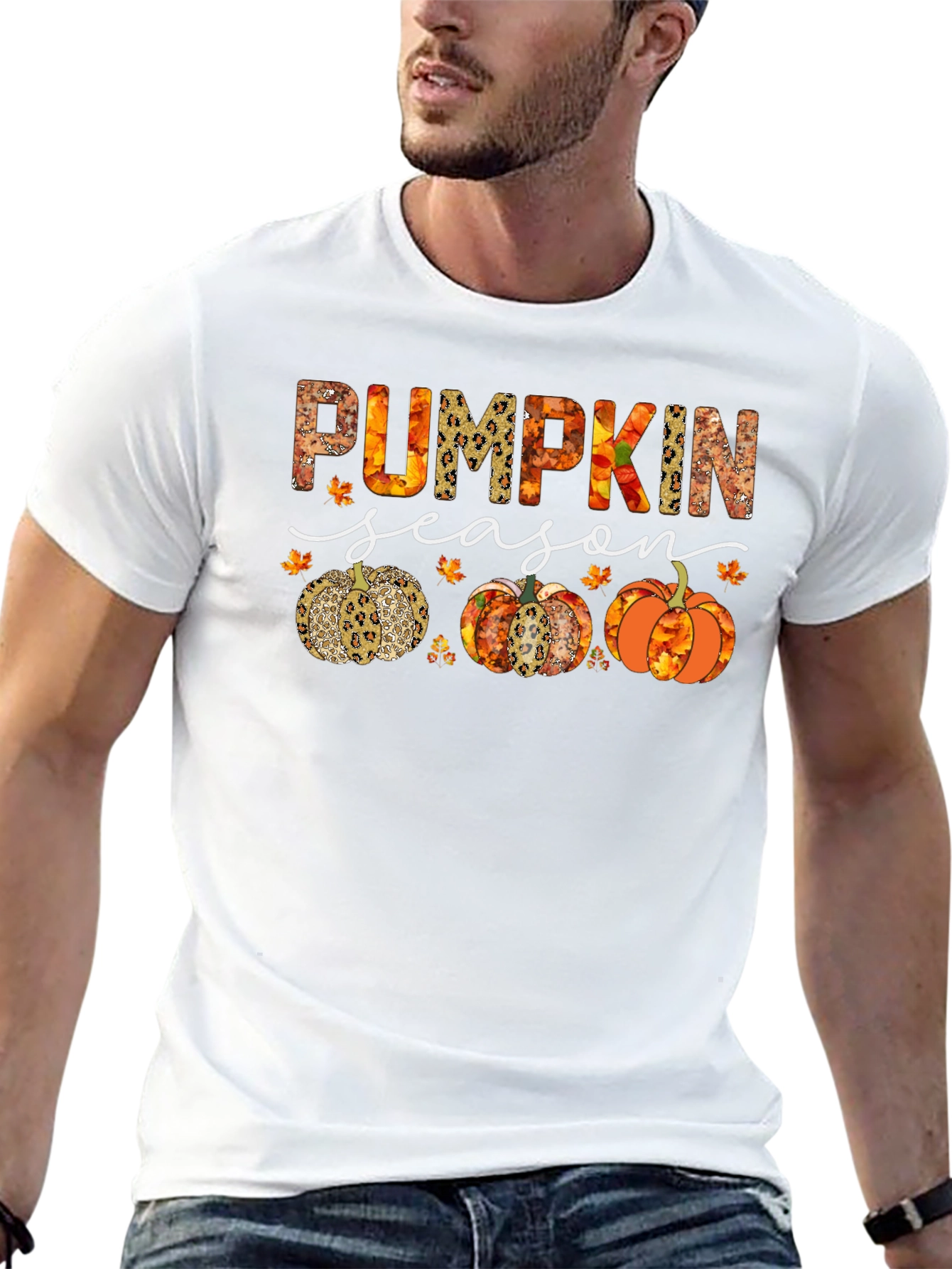 Pumpkin Season Graphic Tee - Fall Apparel