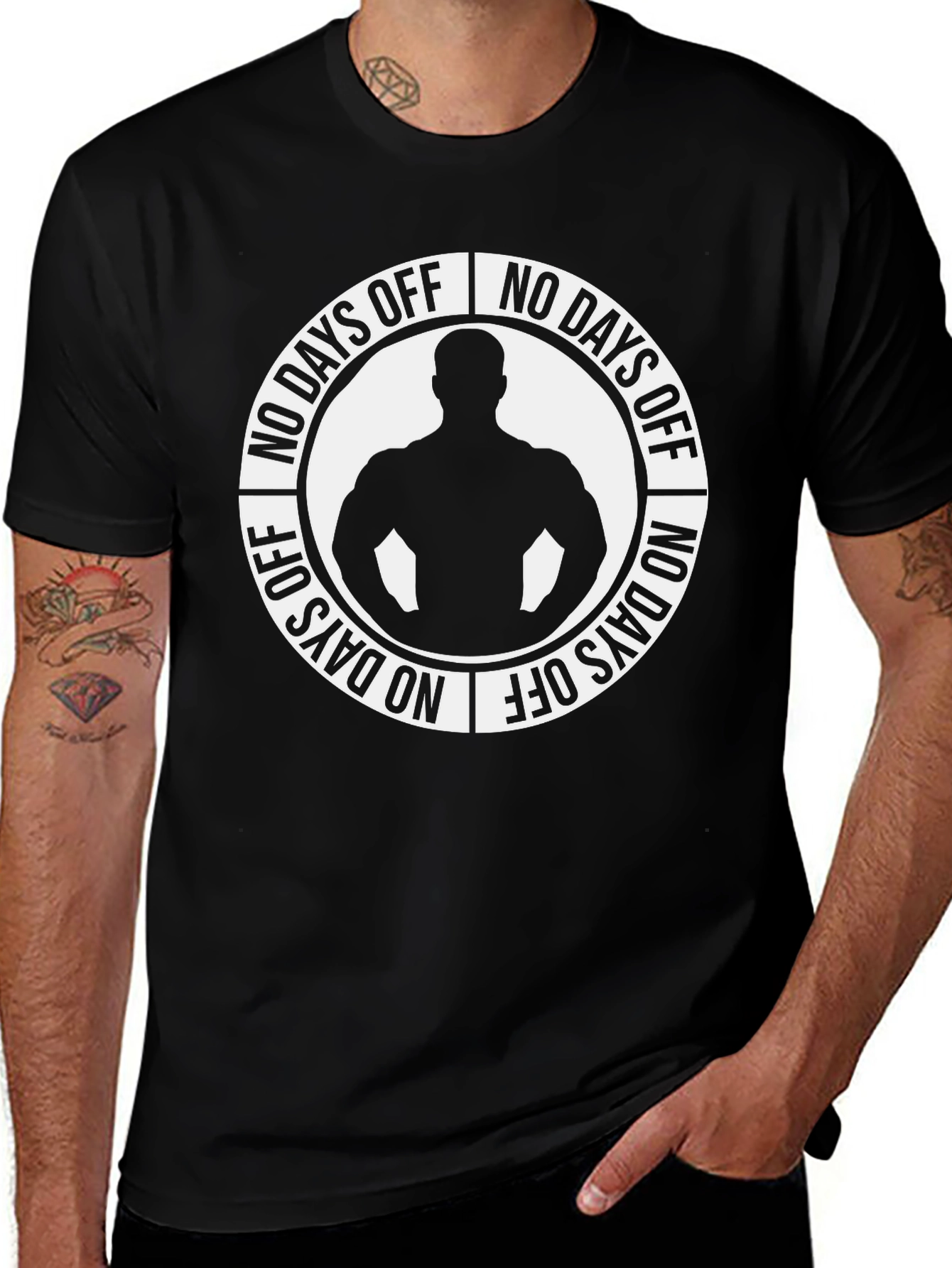 No Days Off Gym Bodybuilder T-Shirt