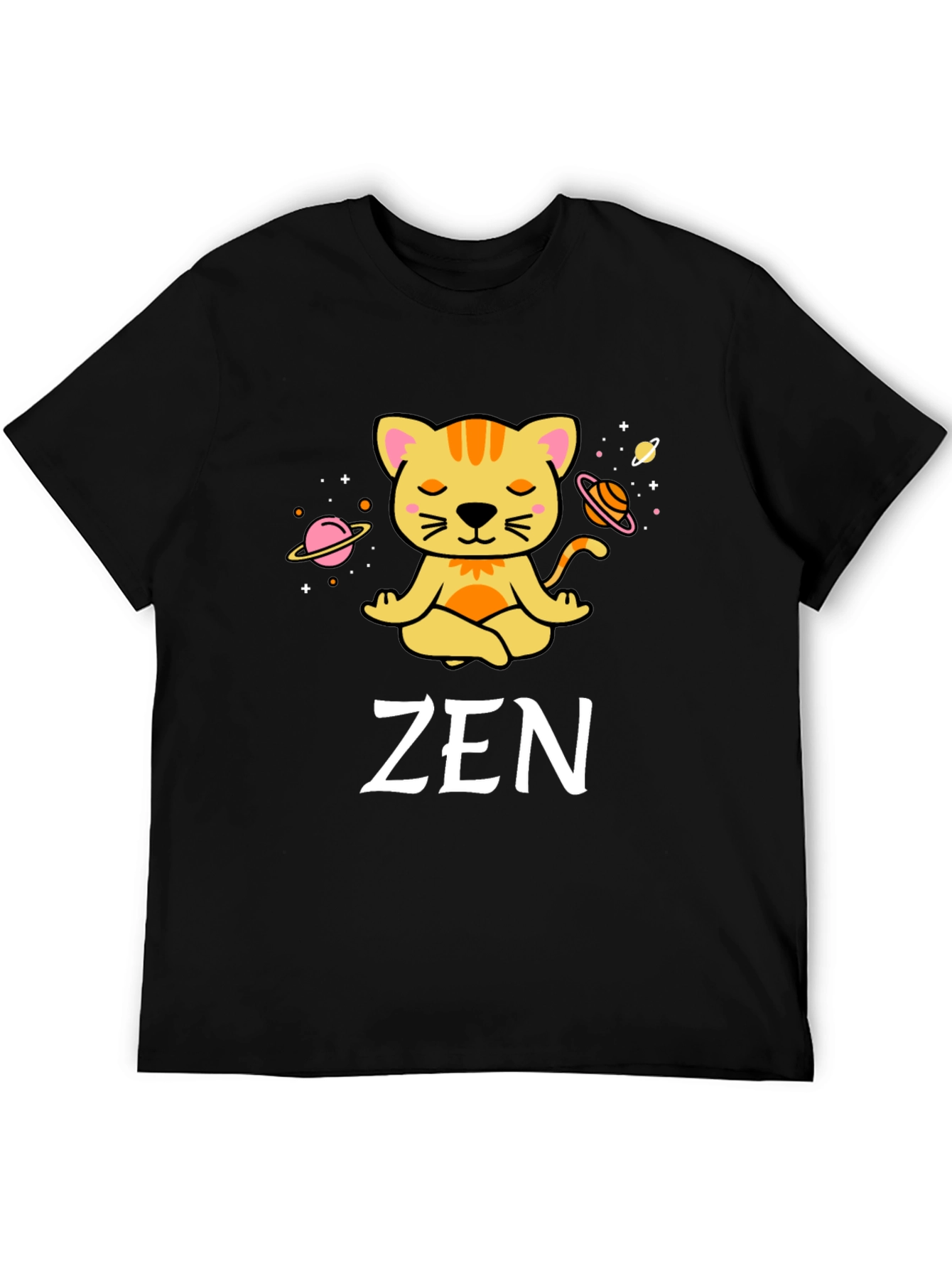 Zen Cat Meditation T-Shirt - Relax & Unwind!