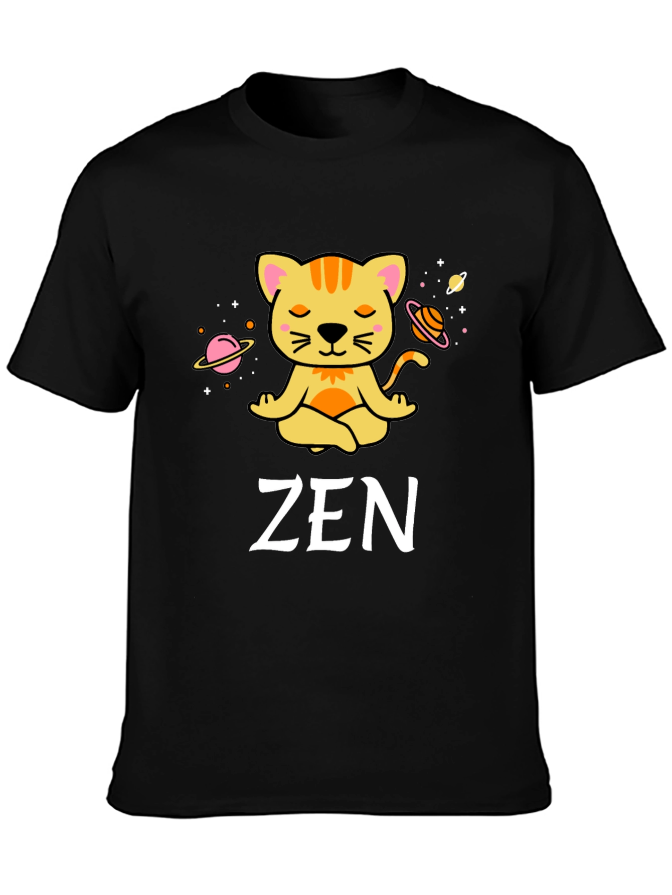 Zen Cat Meditation T-Shirt - Relax & Unwind!