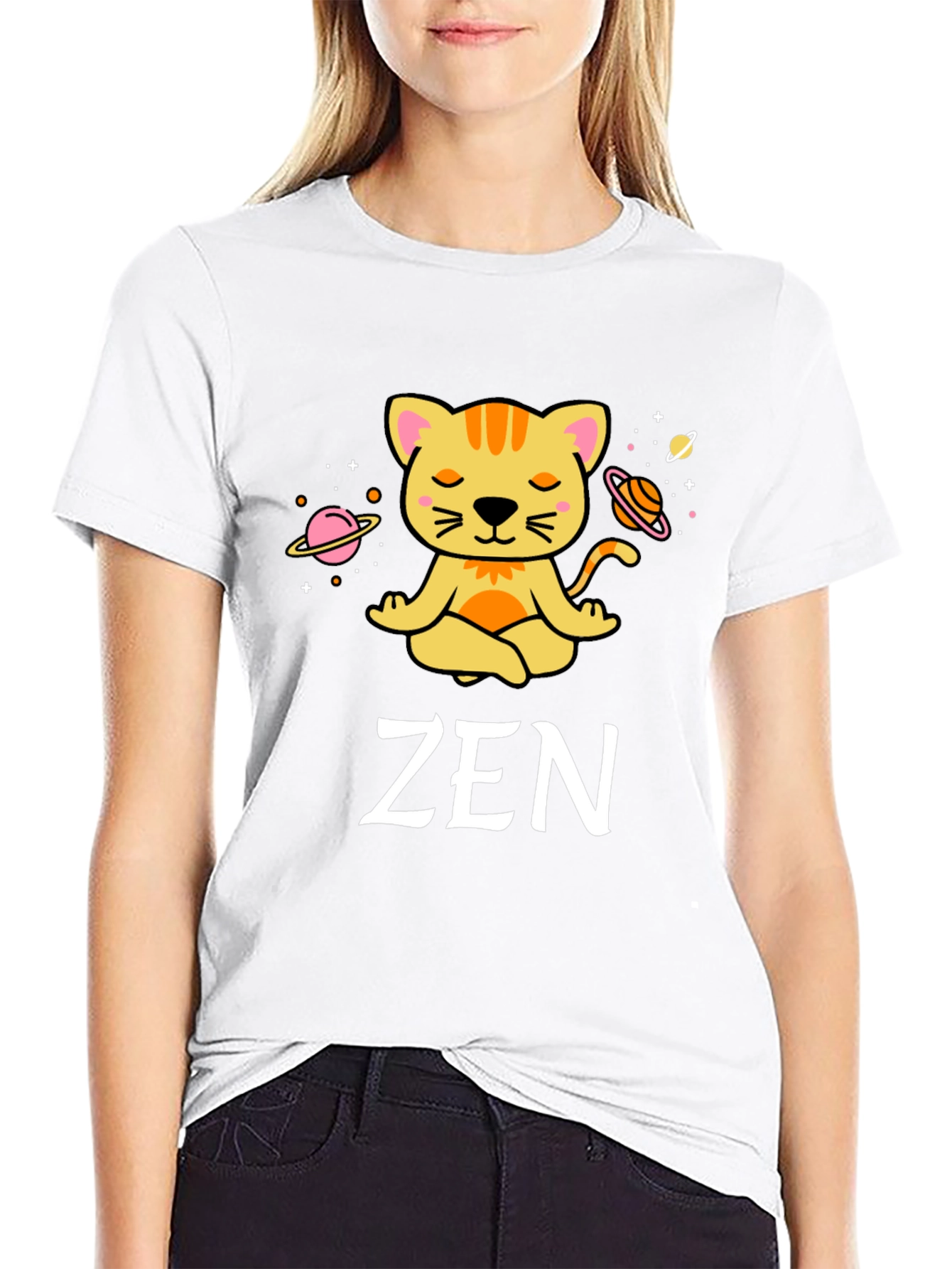 Zen Cat Meditation T-Shirt - Relax & Unwind!
