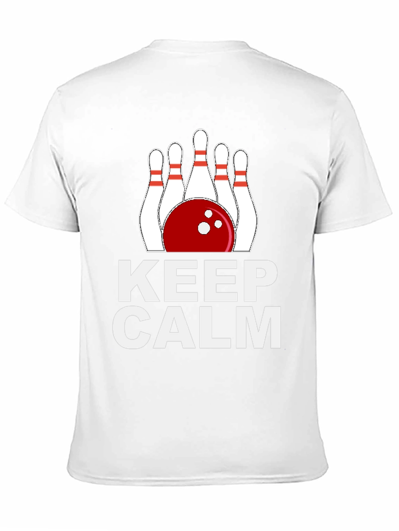 Keep Calm Bowling T-Shirt Funny Bowling Tee