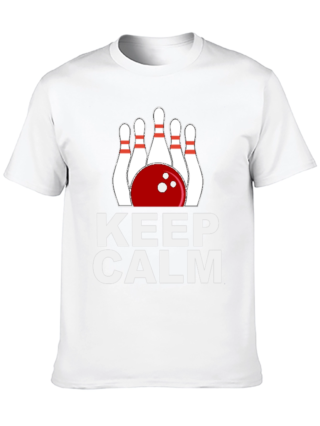 Keep Calm Bowling T-Shirt Funny Bowling Tee