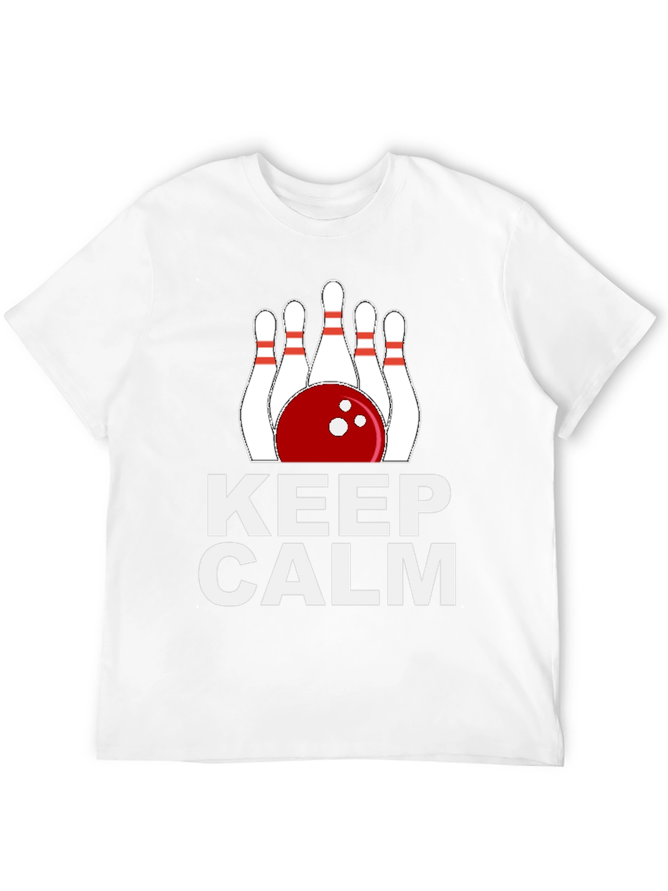 Keep Calm Bowling T-Shirt Funny Bowling Tee