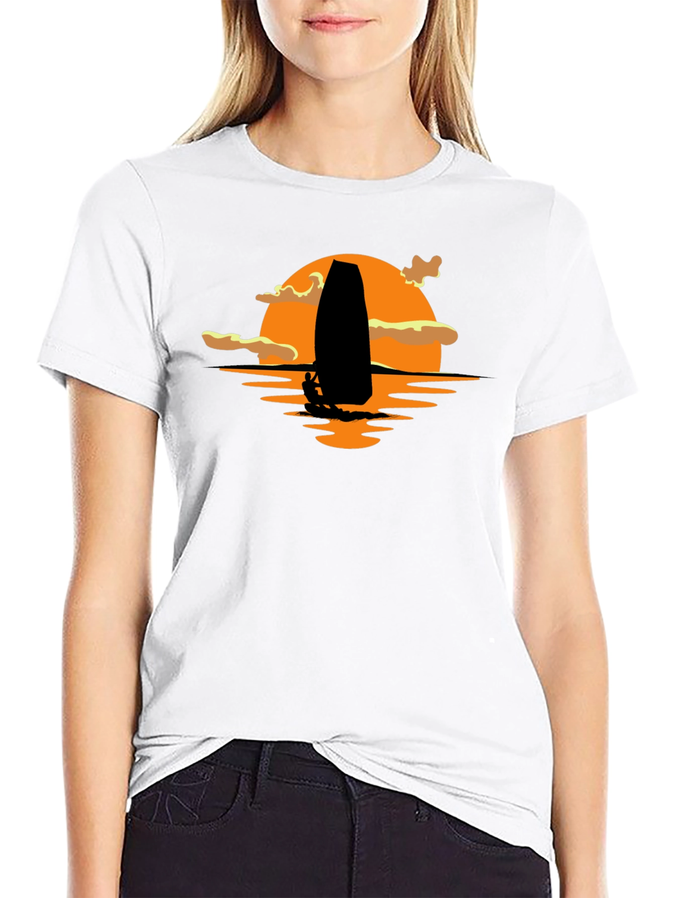 Sunset Sailing Graphic T-Shirt