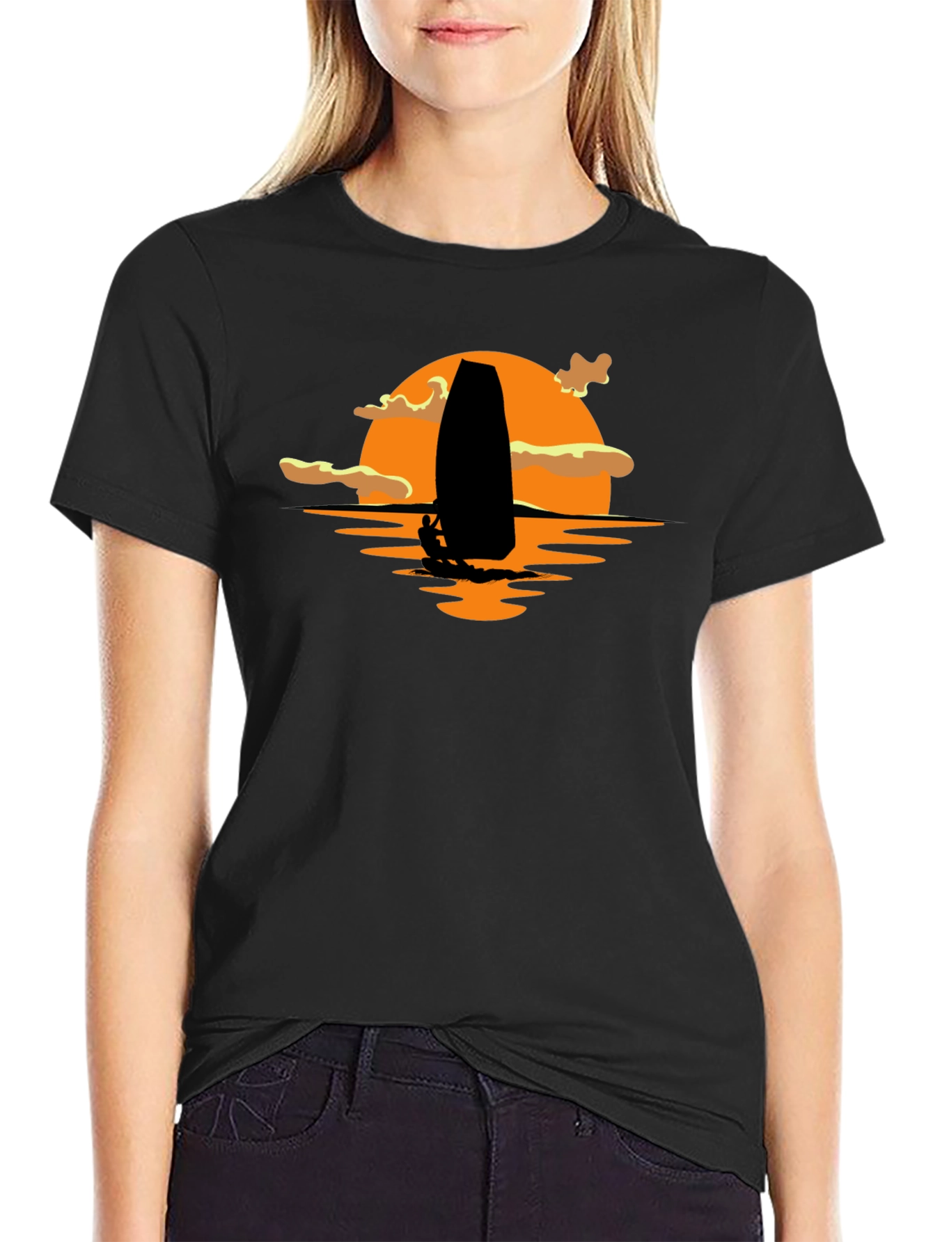 Sunset Sailing Graphic T-Shirt