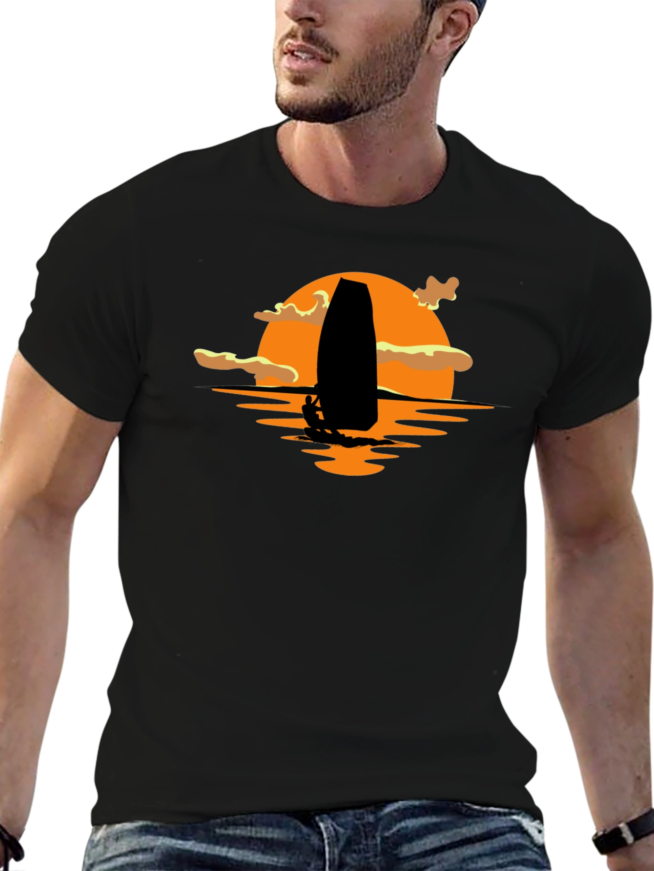 Sunset Sailing Graphic T-Shirt