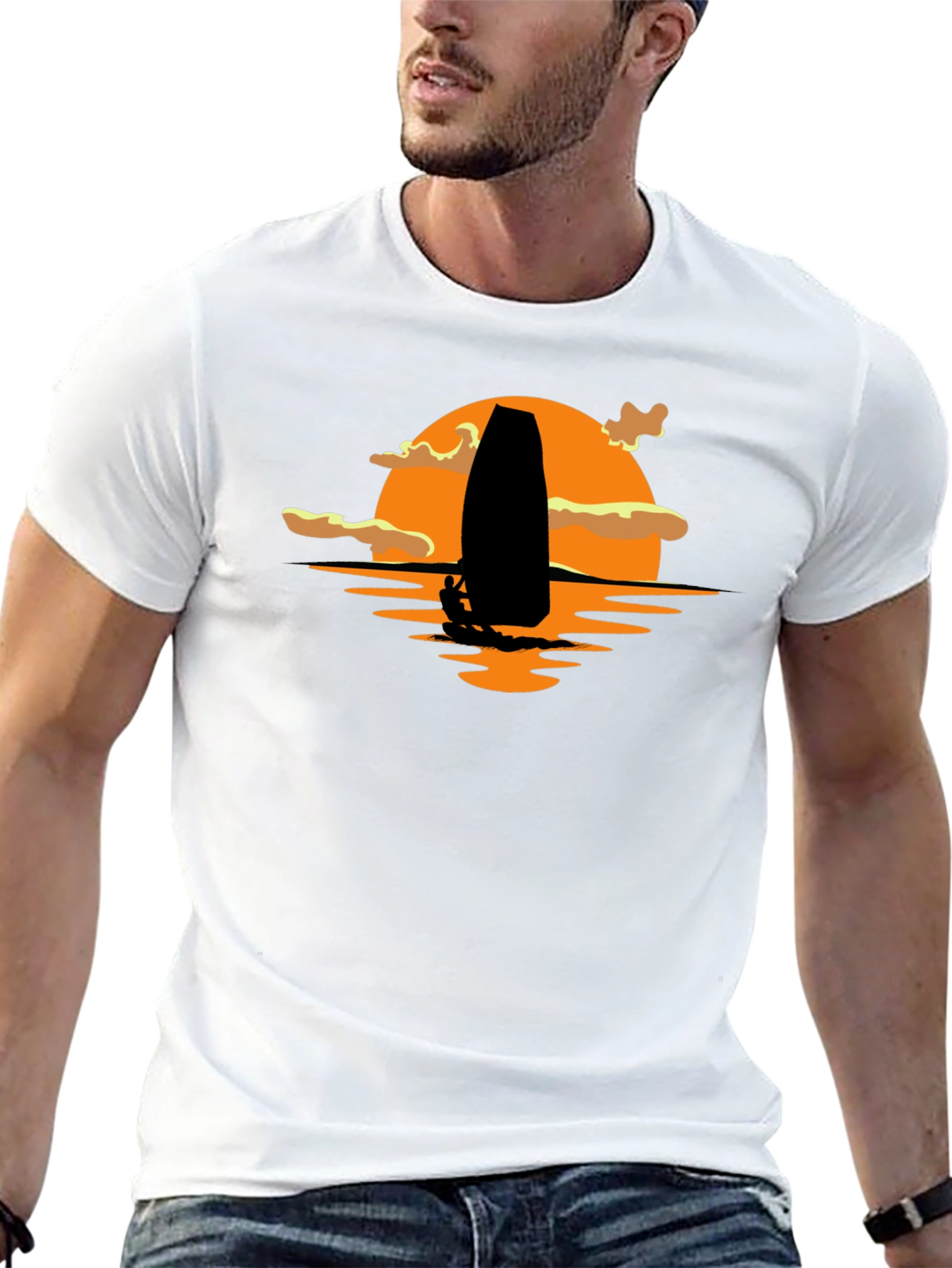 Sunset Sailing Graphic T-Shirt