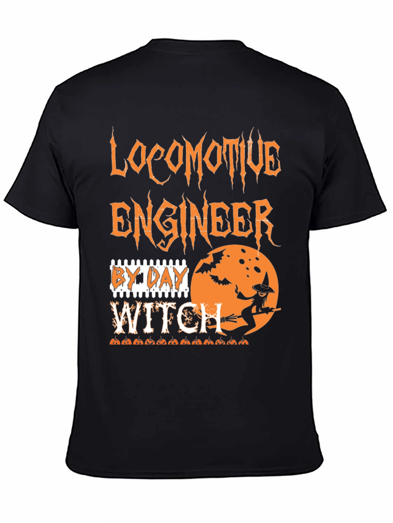Locomotive Engineer Halloween Witch T-Shirt