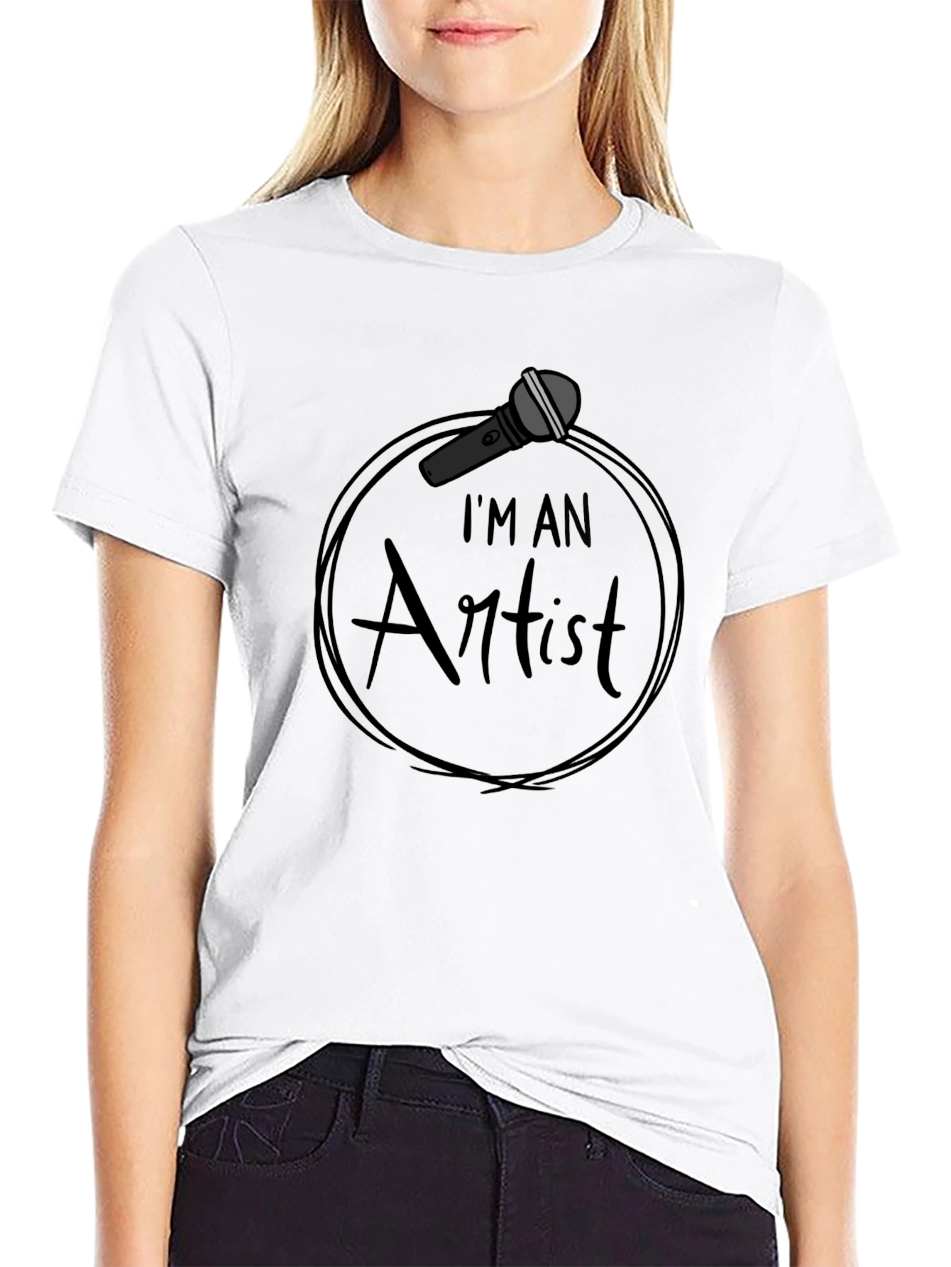 Im An Artist Black Graphic T-Shirt