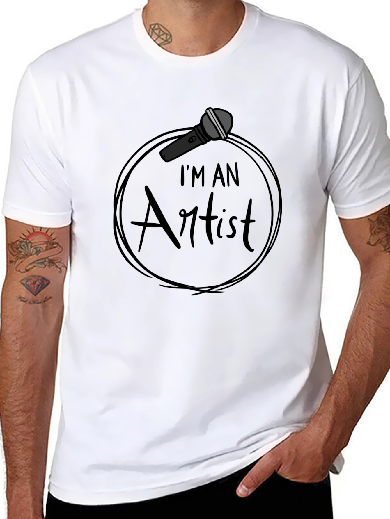 Im An Artist Black Graphic T-Shirt