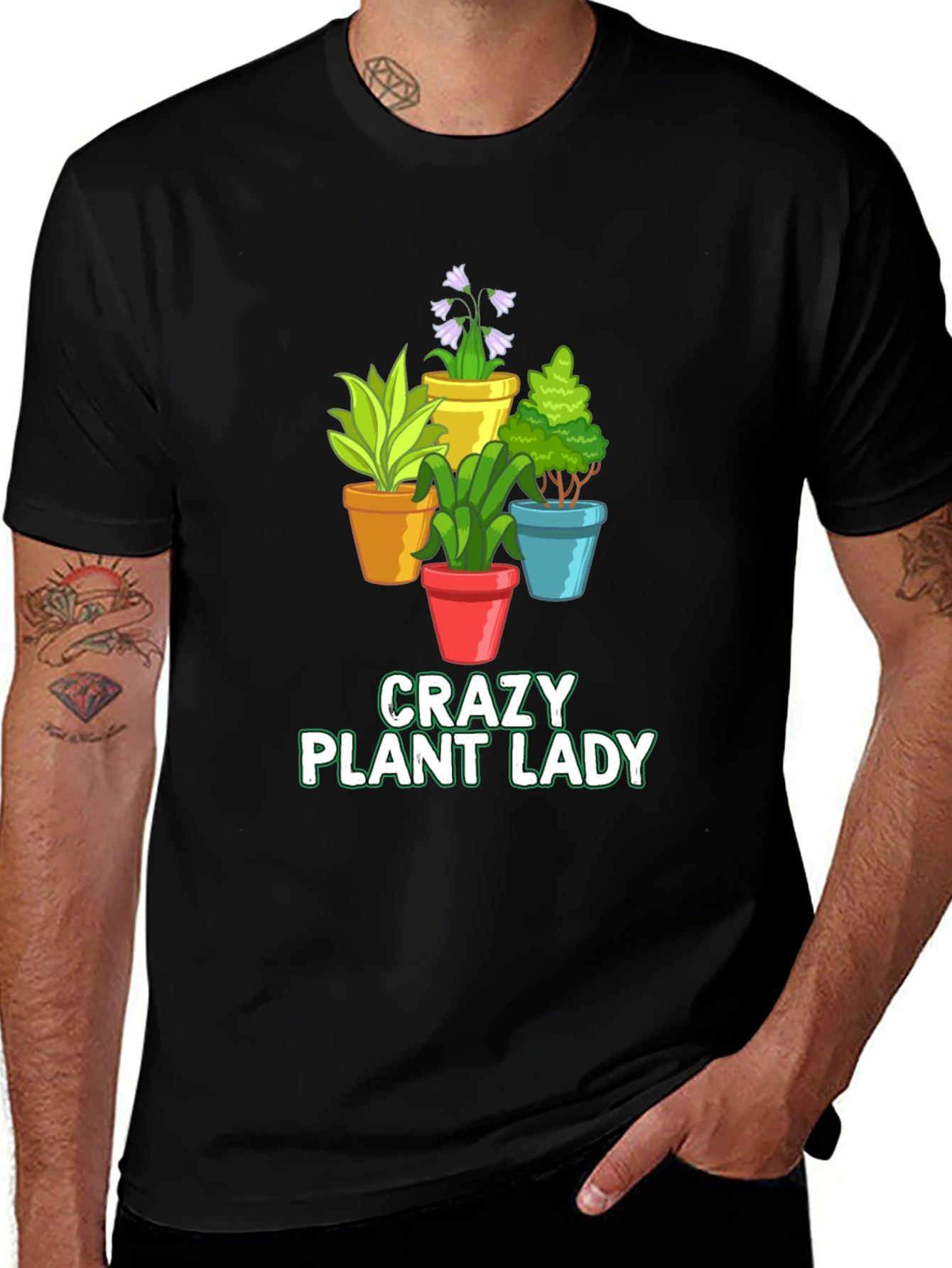 Crazy Plant Lady Graphic T-Shirt