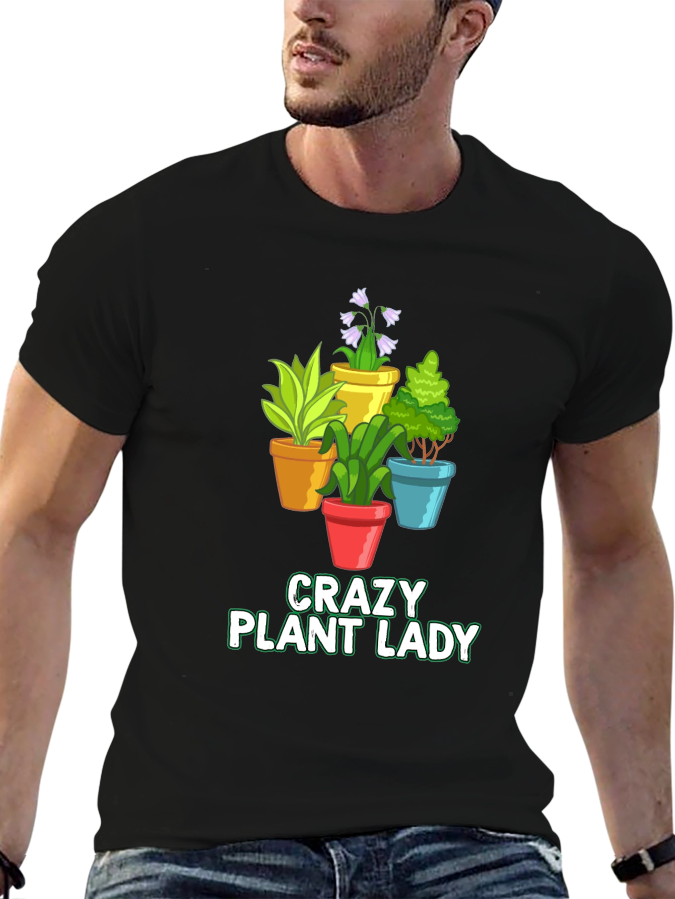 Crazy Plant Lady Graphic T-Shirt