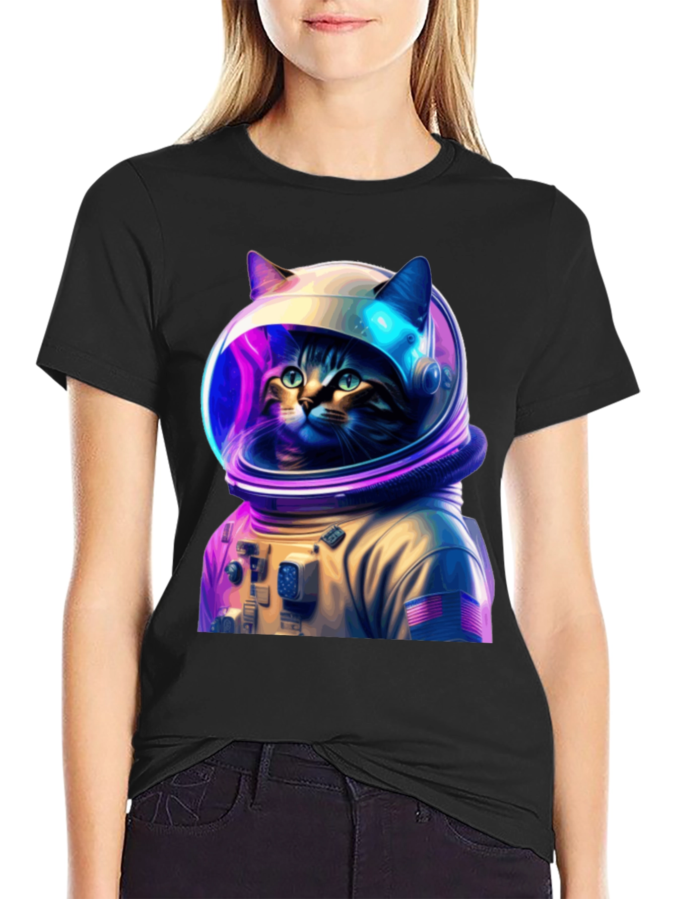Astronaut Cat T-Shirt - Space Explorer Tee