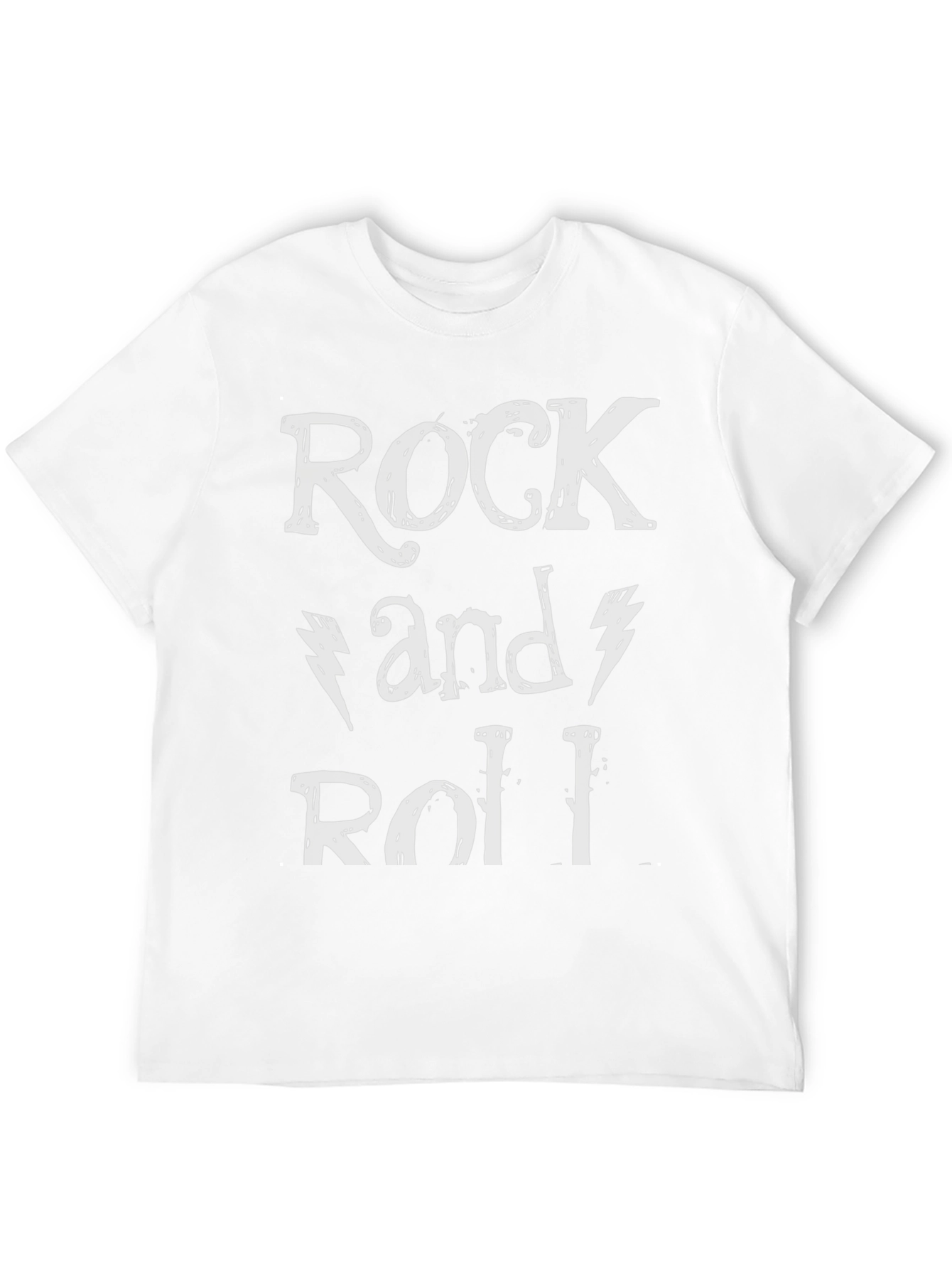 Rock and Roll Graphic Print T-Shirt