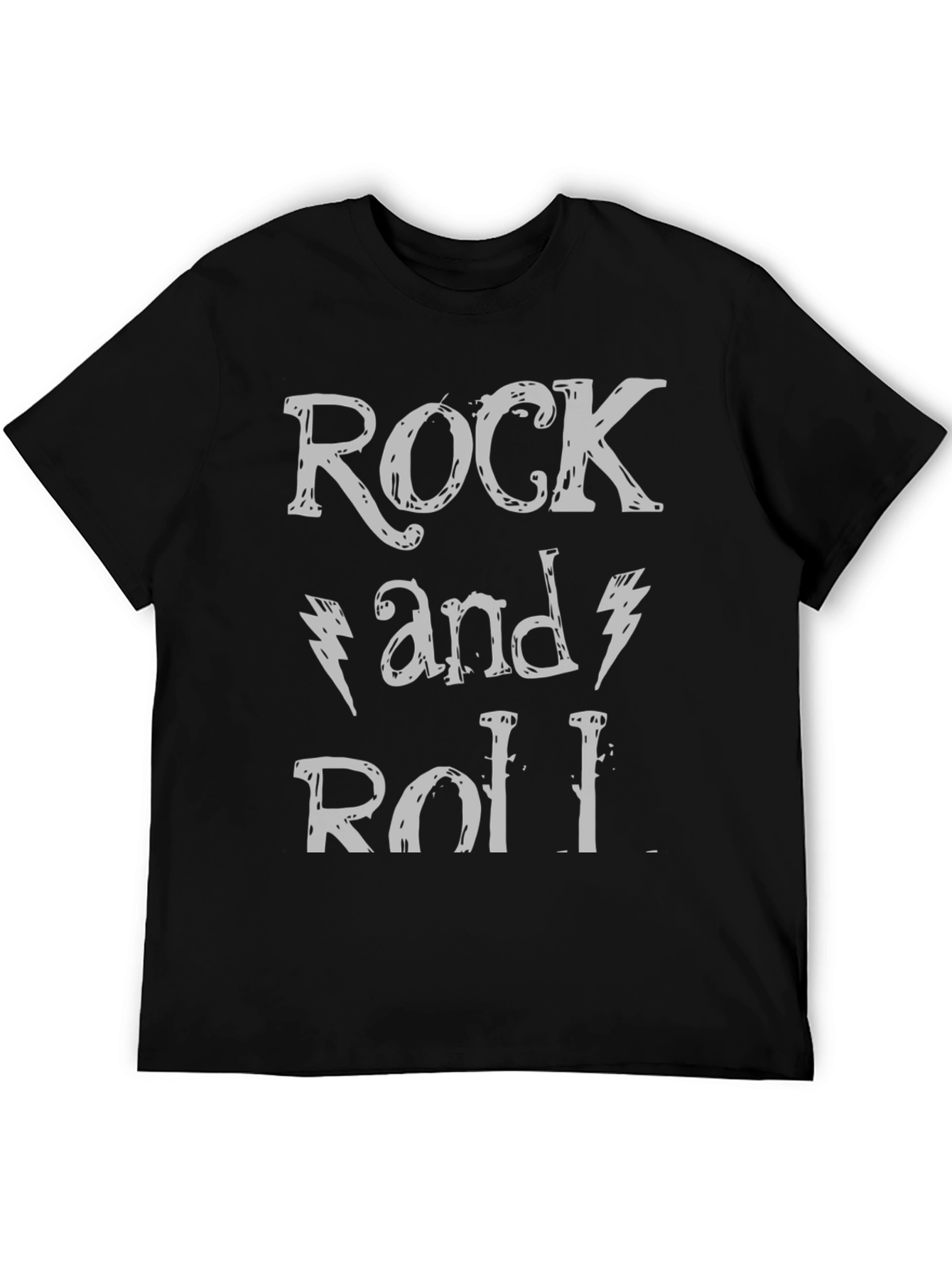 Rock and Roll Graphic Print T-Shirt