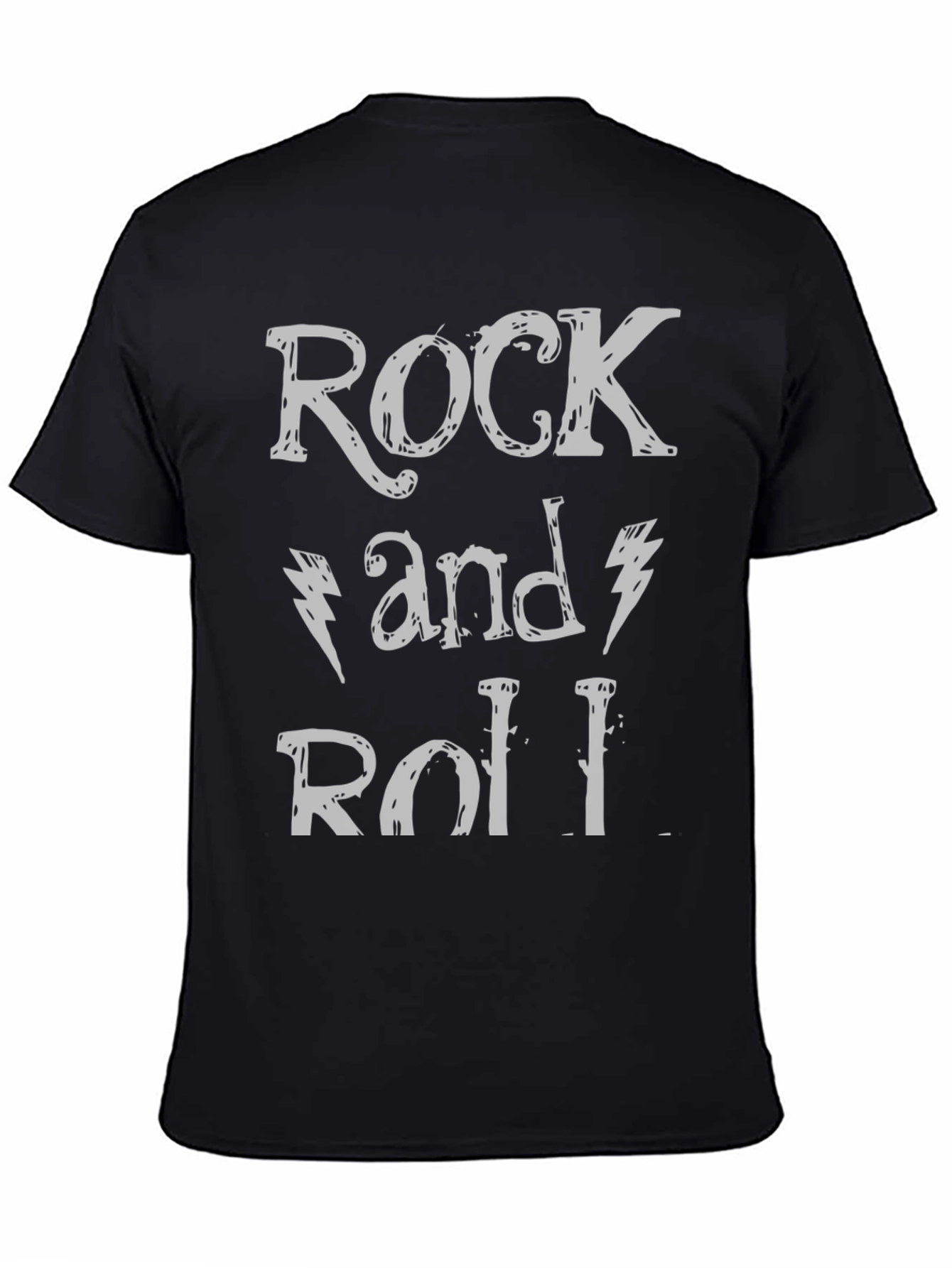 Rock and Roll Graphic Print T-Shirt