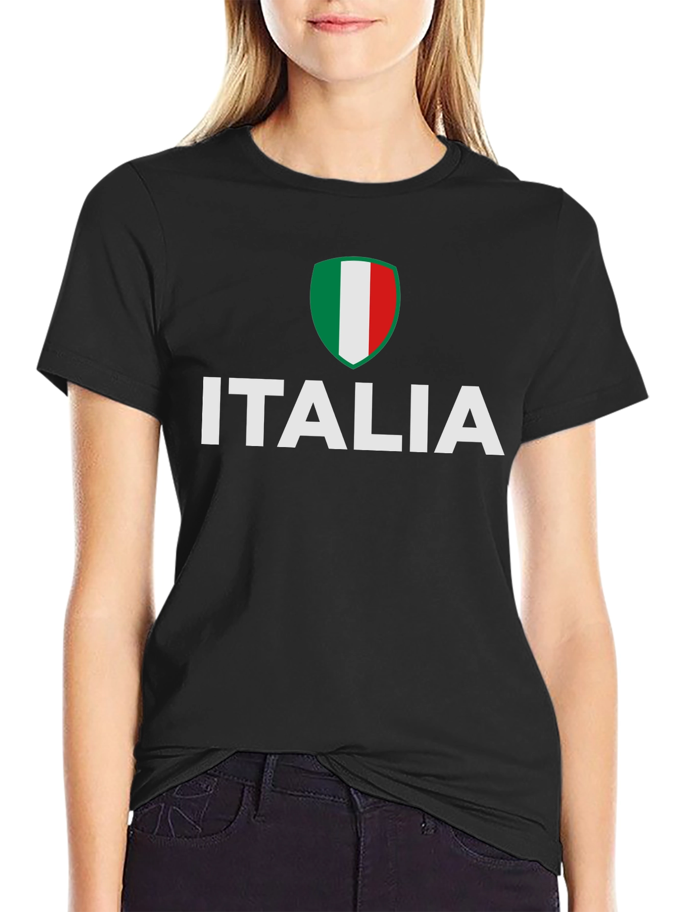 Italia Pride Tee - Italian Flag Crest T-Shirt