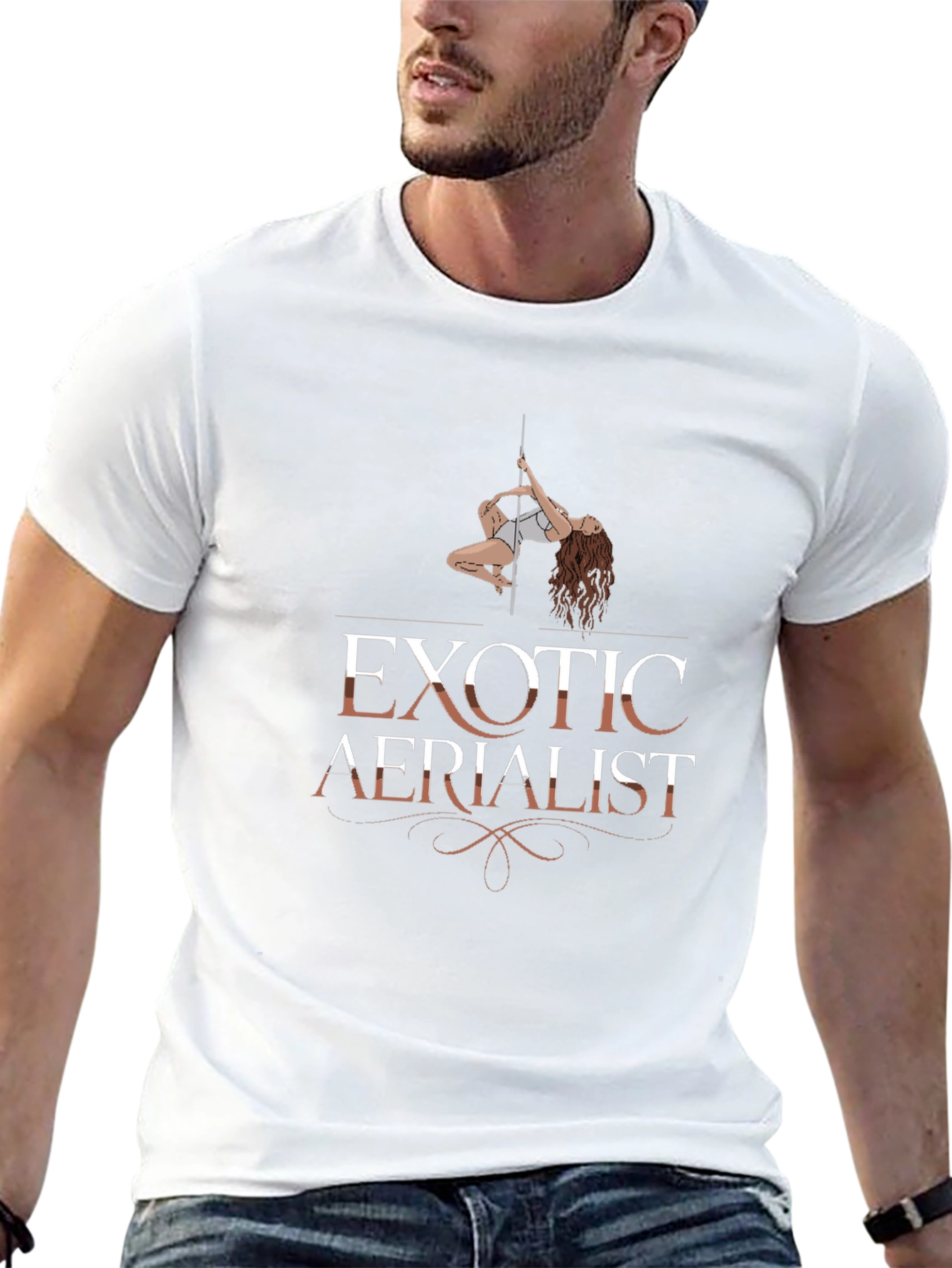 Exotic Aerialist Graphic T-Shirt Black