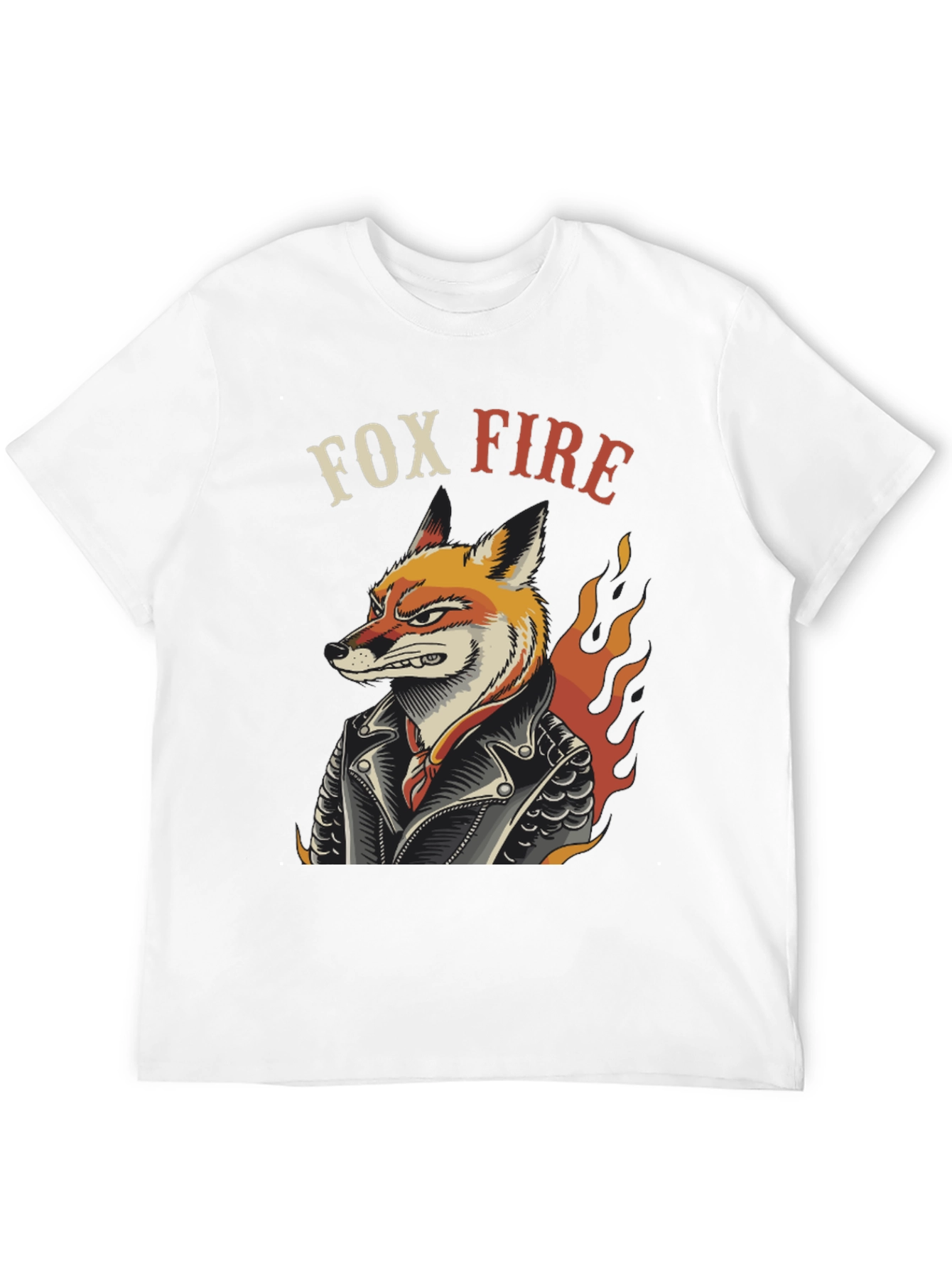 Fox Fire Graphic T-Shirt - Cool Animal Design