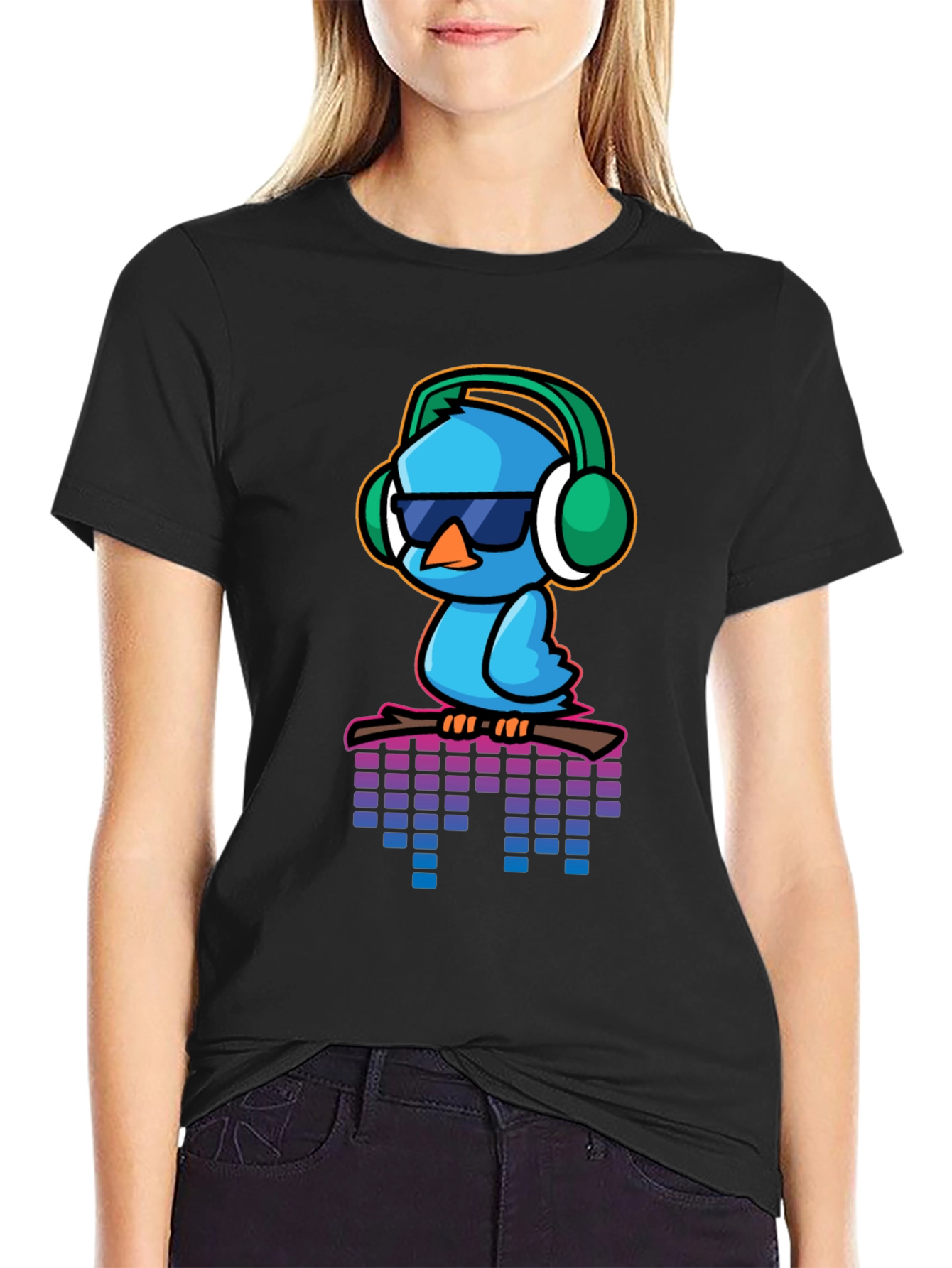 Cool Blue Bird Graphic Tee