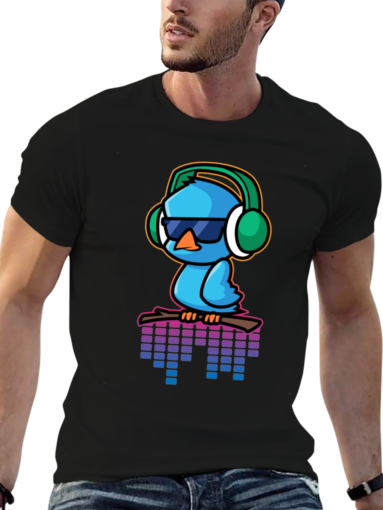 Cool Blue Bird Graphic Tee