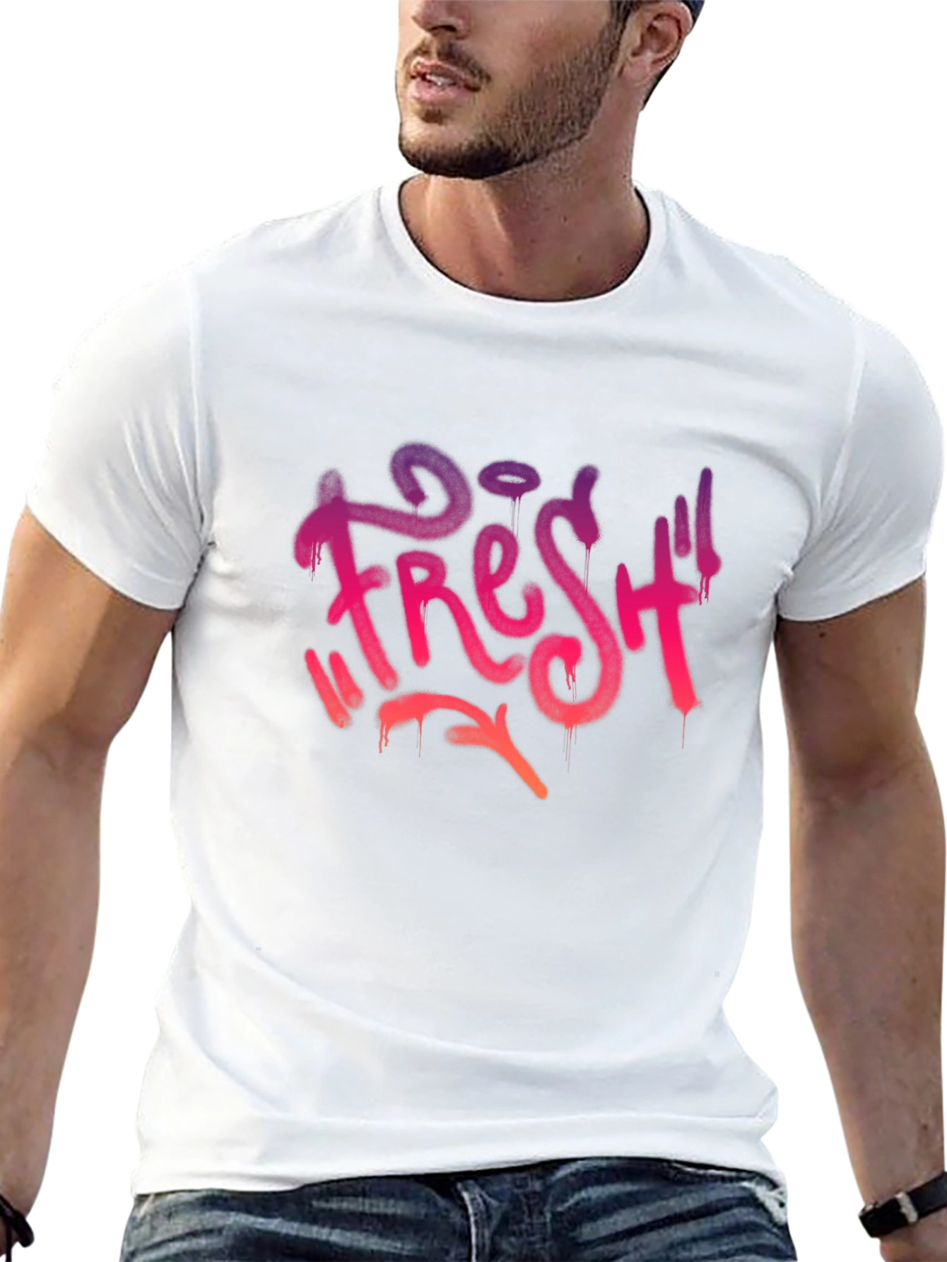 Fresh Graphic Tee - Urban Style Black T-Shirt