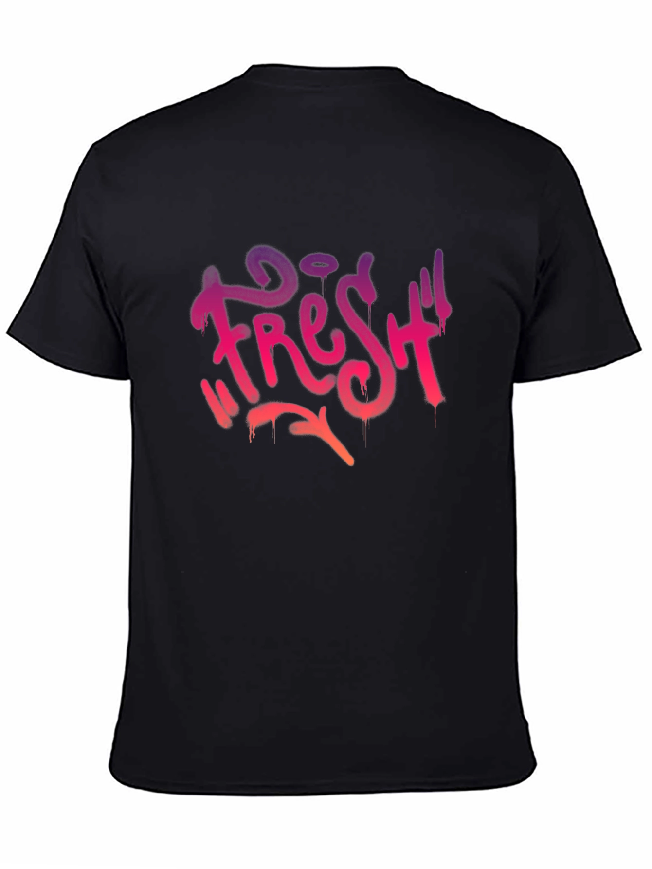 Fresh Graphic Tee - Urban Style Black T-Shirt