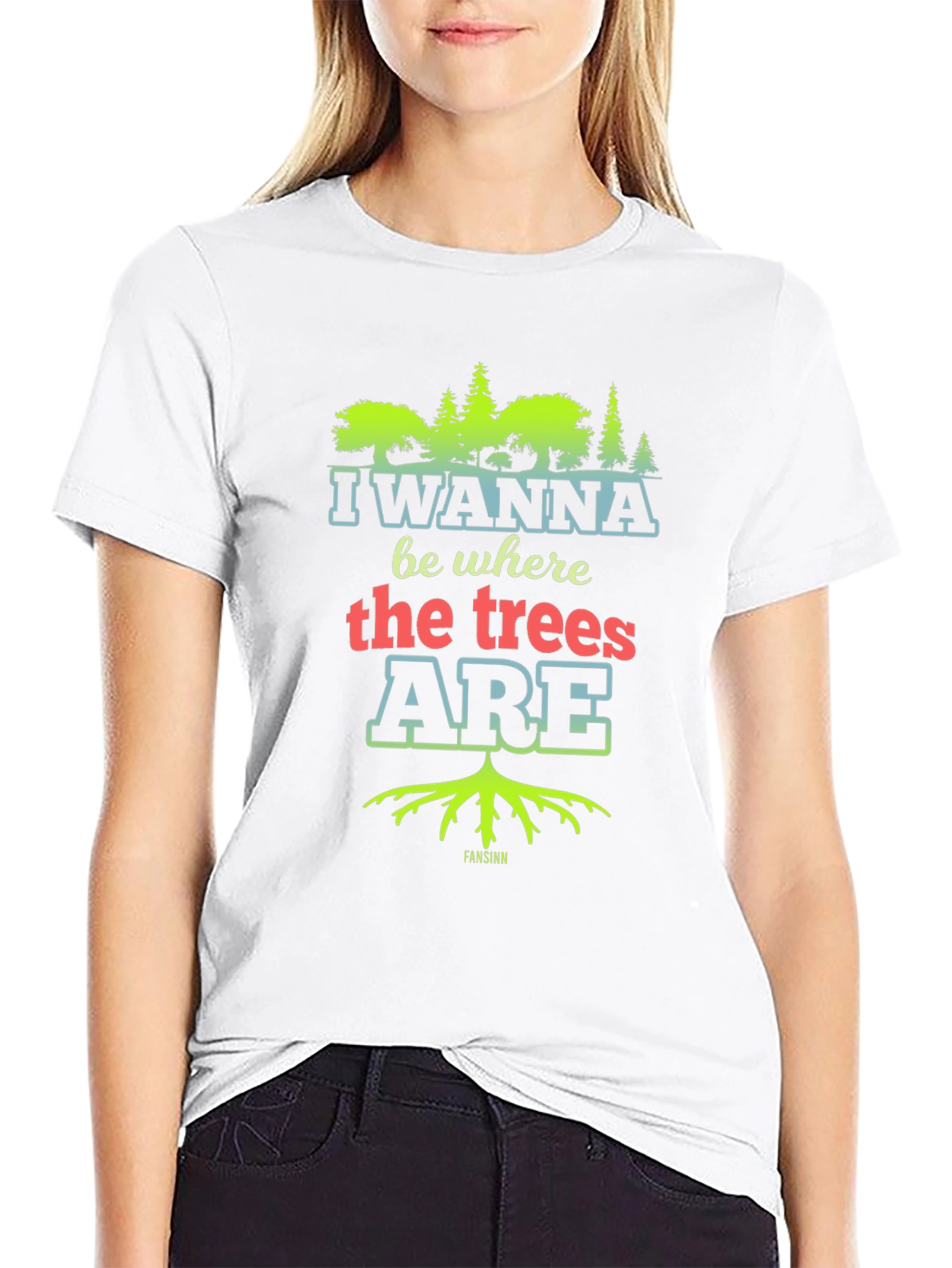 I Wanna Be Where the Trees Are Black Tee