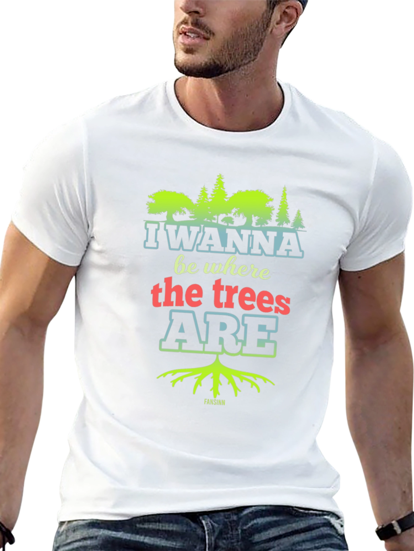 I Wanna Be Where the Trees Are Black Tee