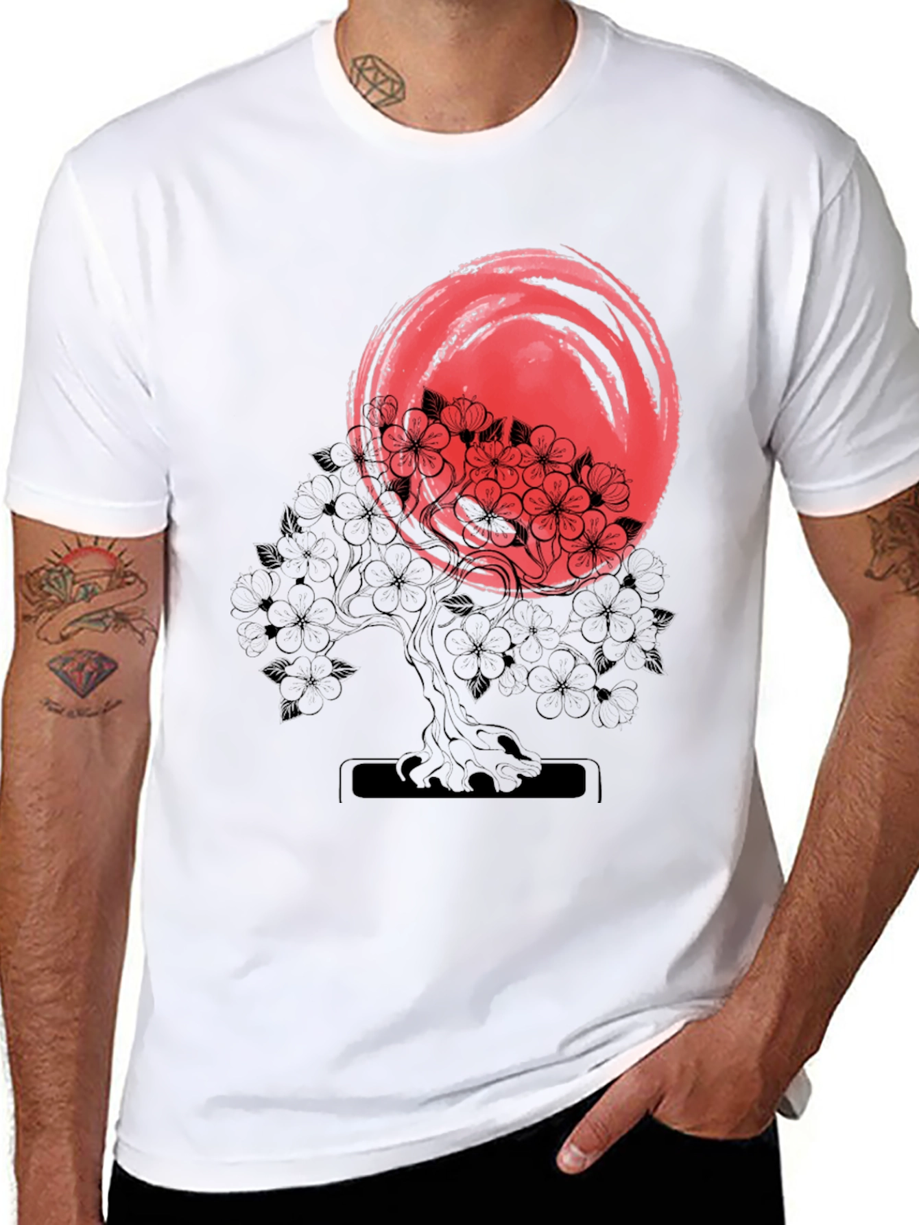 Bonsai Tree & Sun Graphic Tee