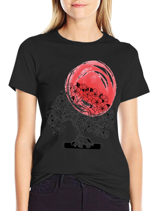 Bonsai Tree & Sun Graphic Tee