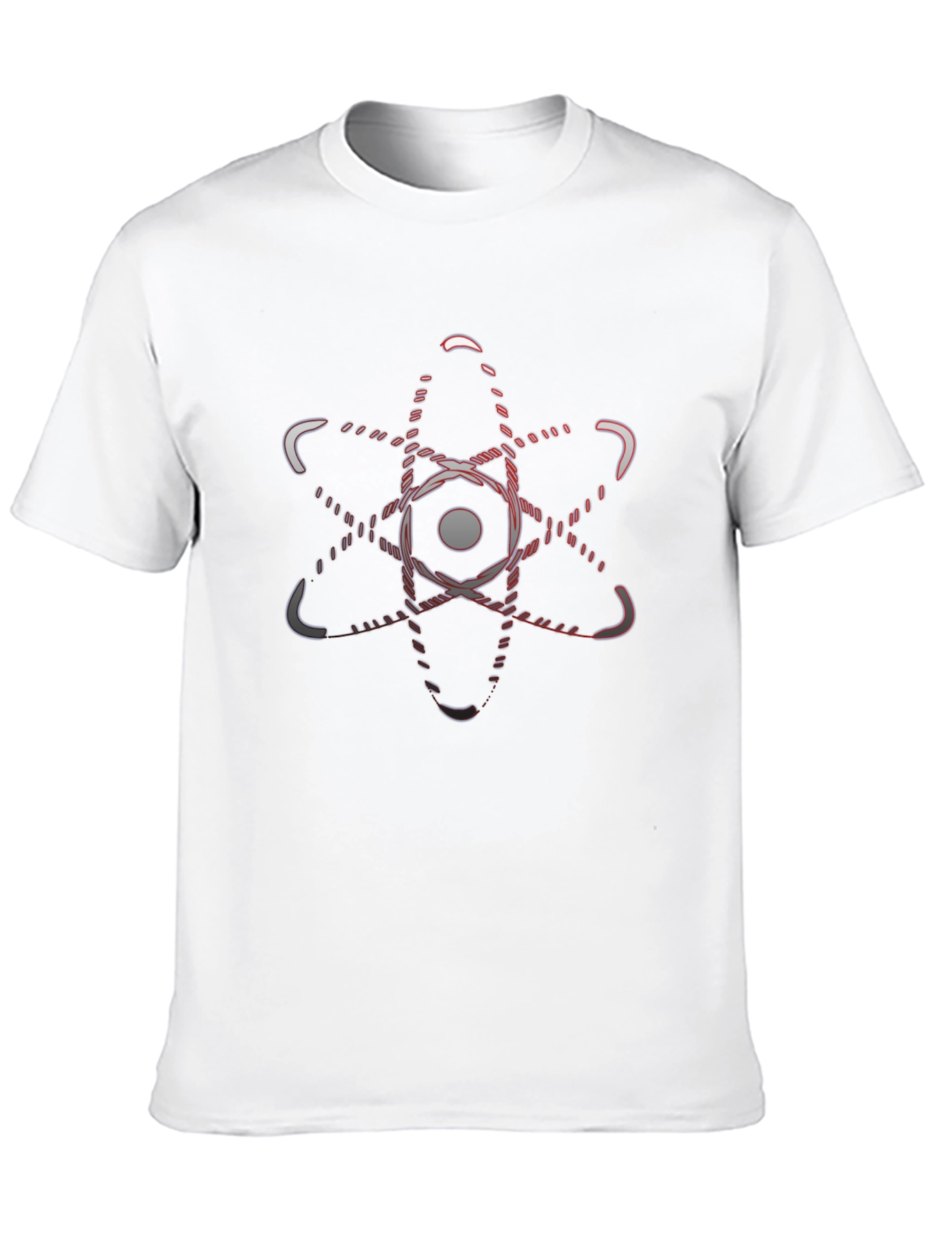Atom Graphic Black T-Shirt - Science Inspired