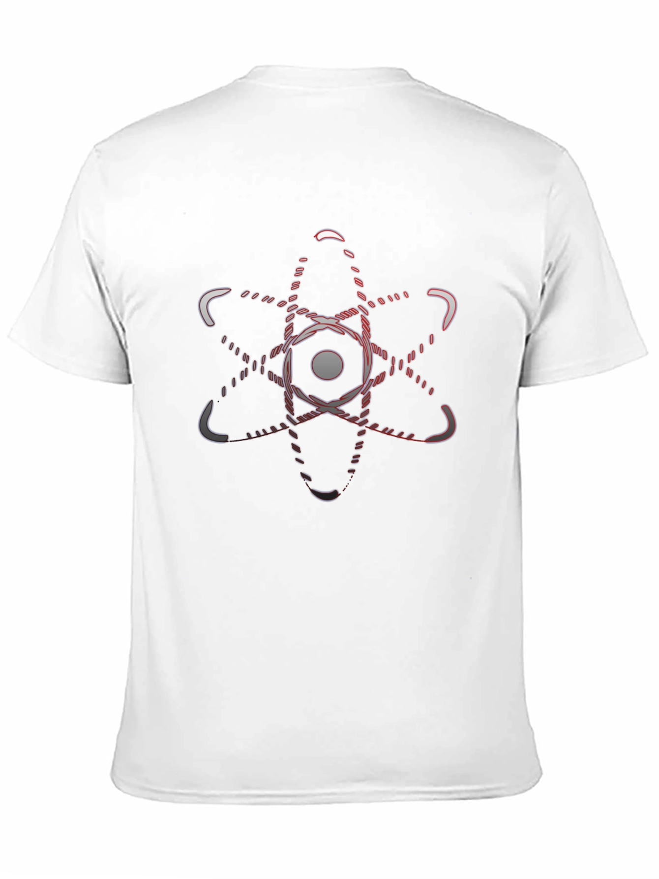 Atom Graphic Black T-Shirt - Science Inspired