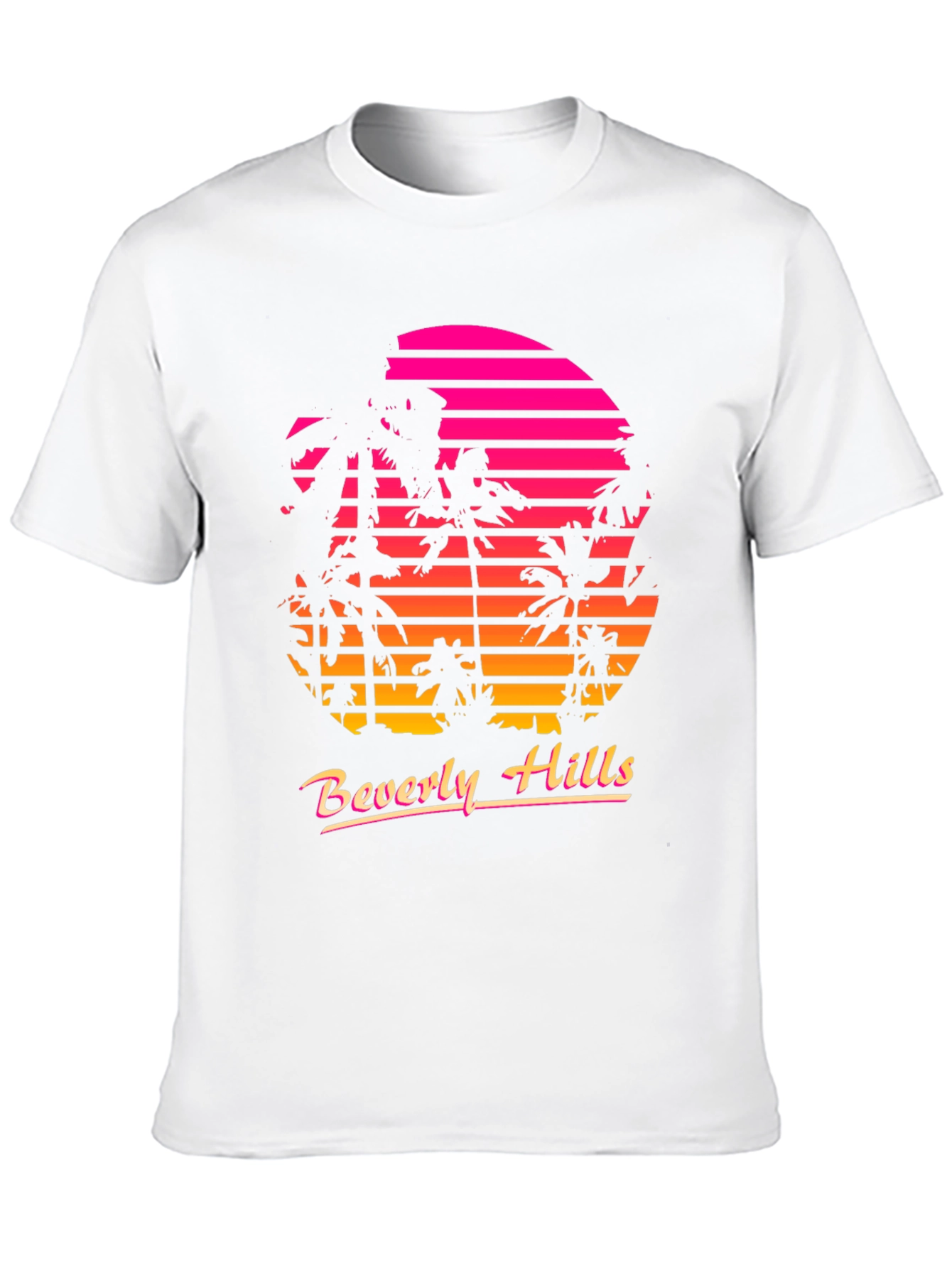 Retro Beverly Hills Palm Sunset T-Shirt