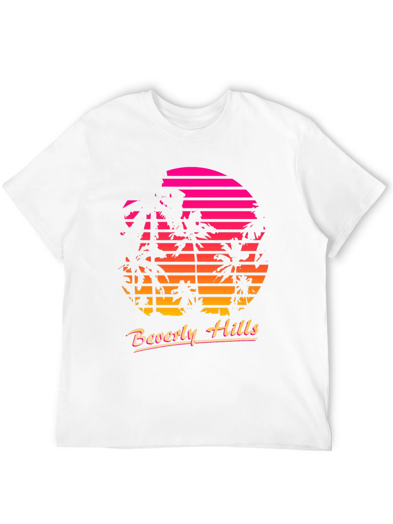 Retro Beverly Hills Palm Sunset T-Shirt